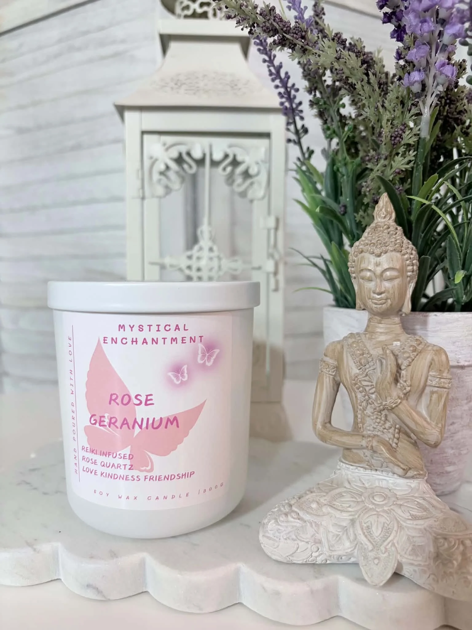 Mystical Enchantment Rose Geranium Candle
