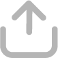 Icon of an upload arrow within a square.
