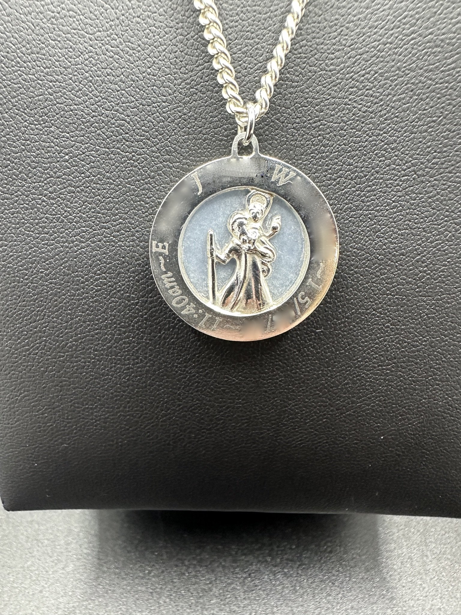 Hand/Slave Chain with Angelite backdrop crafted in 925 sterling silver