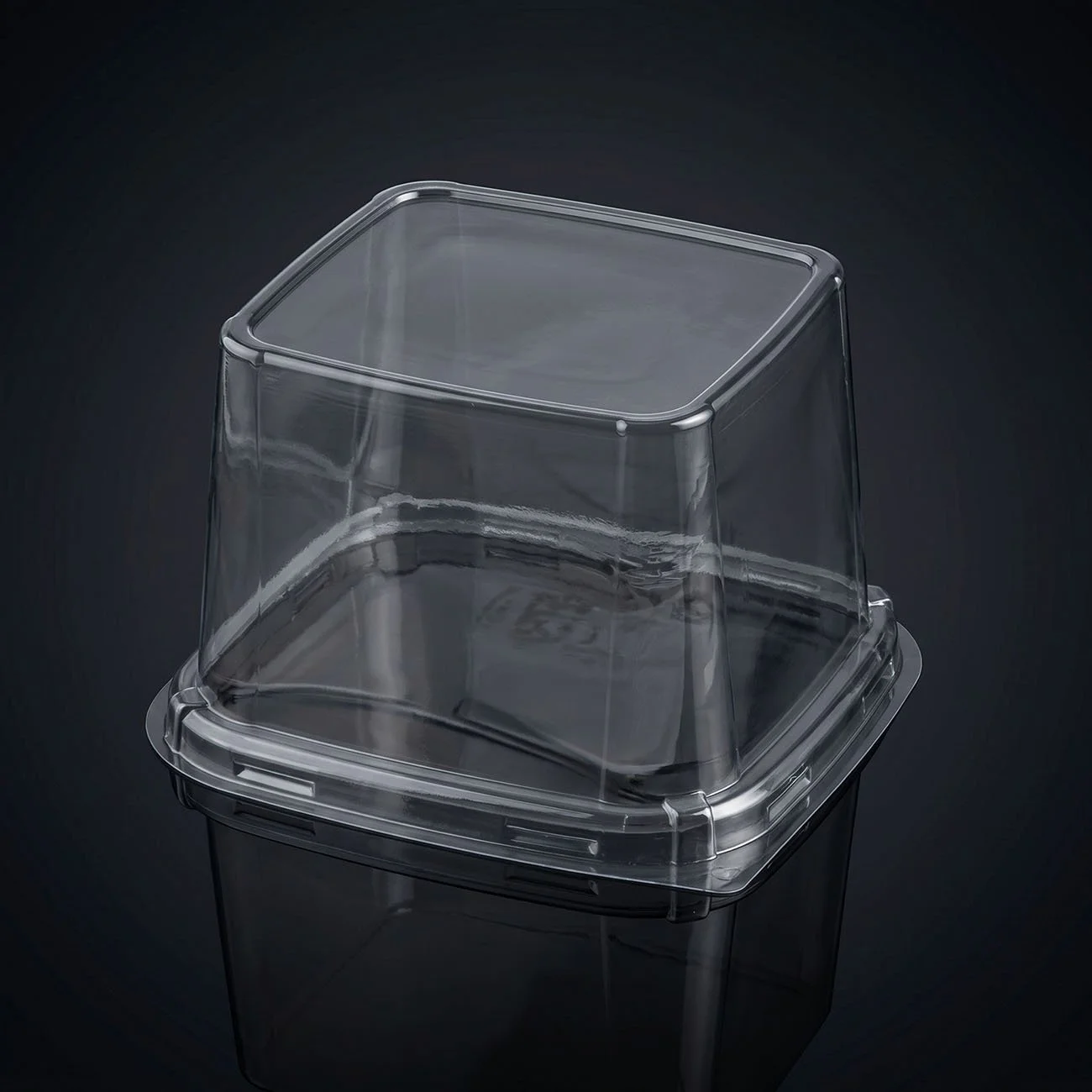 Bakelseform lock, transparent (145x155x90 mm) – bageri/konditori