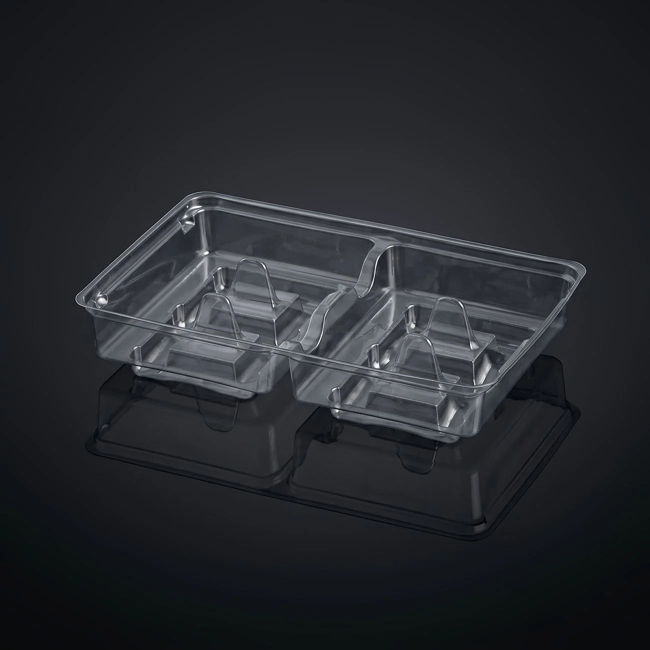 4-pack damsugare, transparent (173x114x35 mm) – bageri/konditori