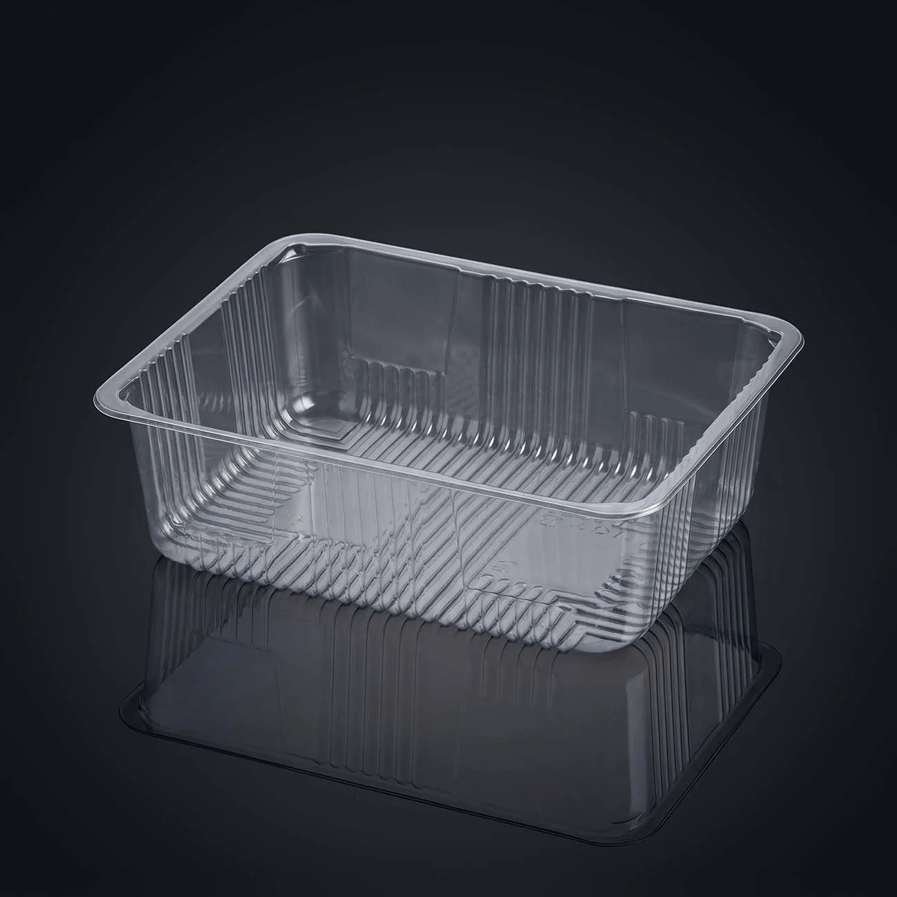 Salladstråg, transparent (185x145x60 mm)