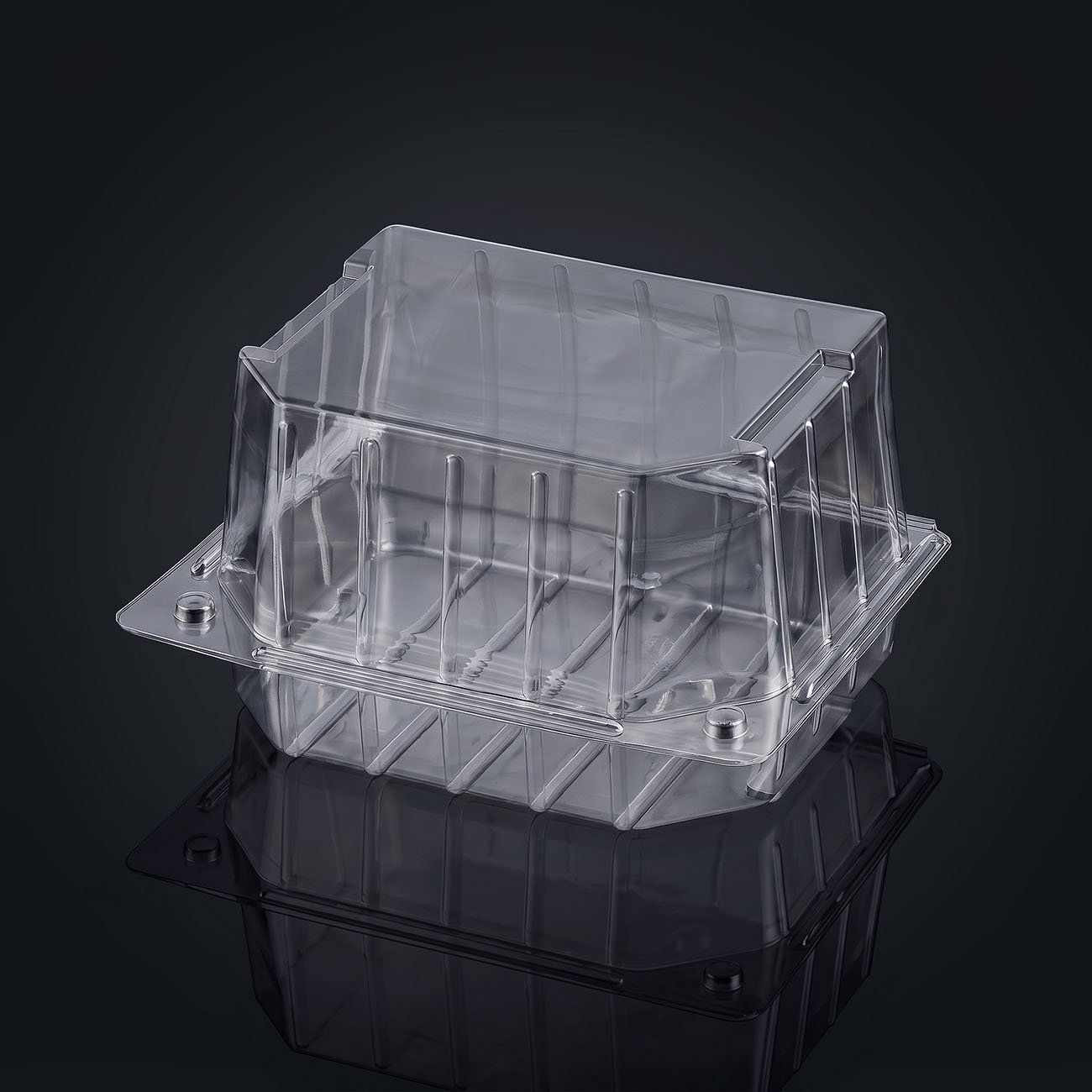 Halvstubbe, transparent (165x135x90 mm) – bageri/konditori