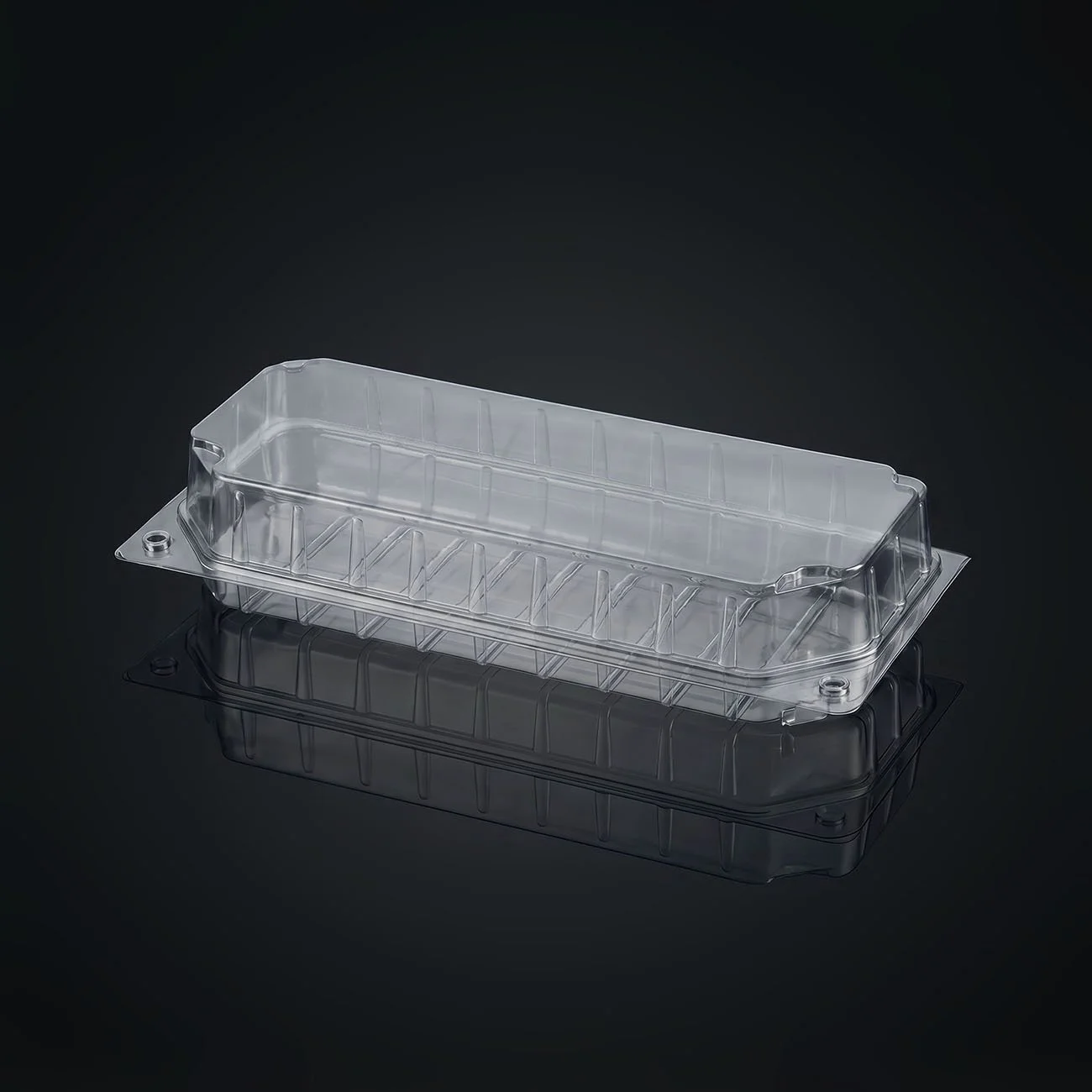 Landgång, transparent (280x125x60 mm) – bageri/konditori