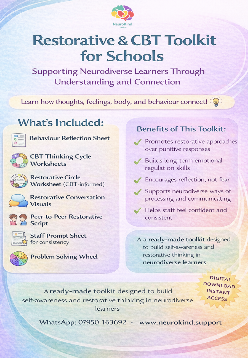 NeuroKind London's Restorative & CBT Toolkit for Schools