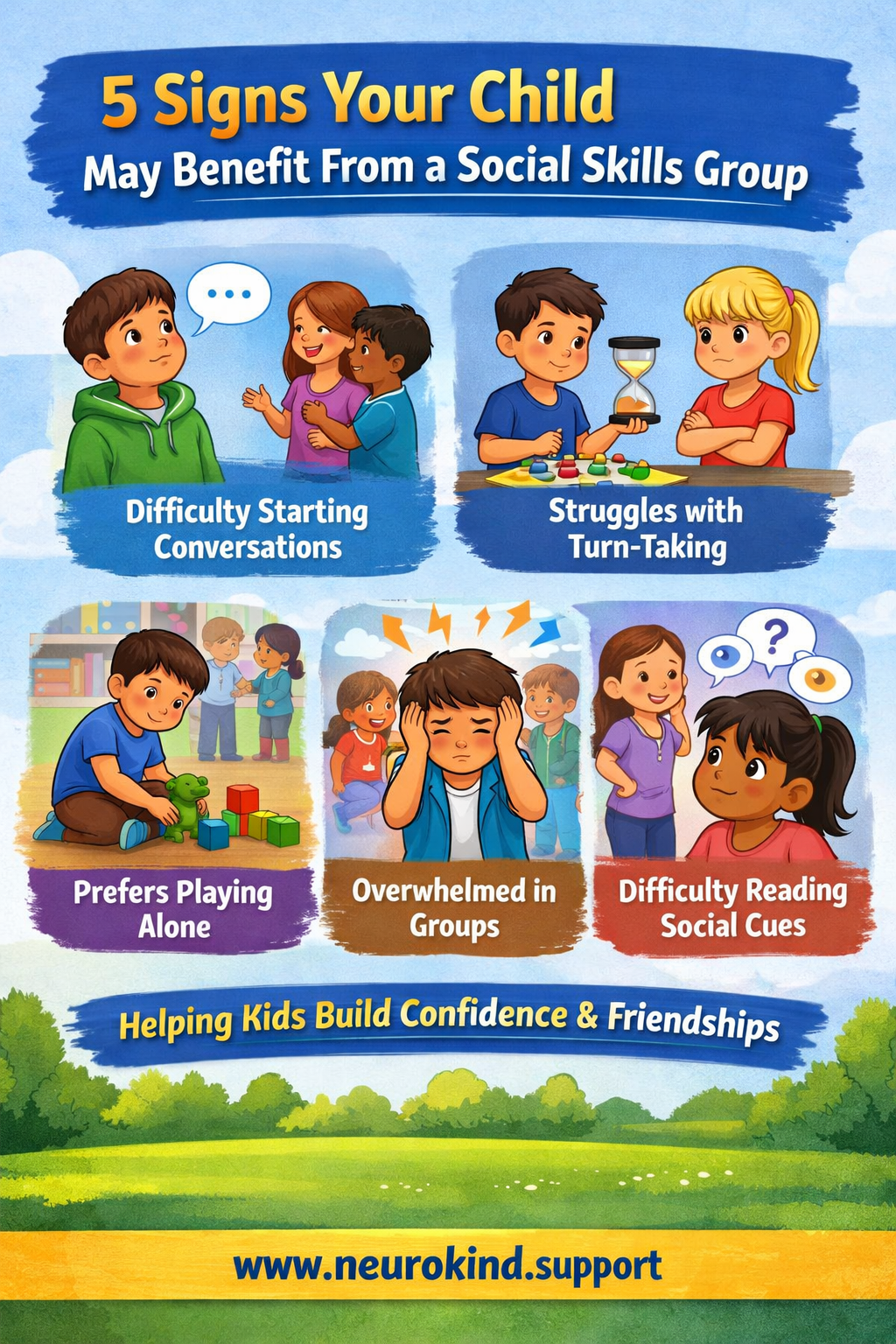 5 Signs Your Child May Benefit From a Social Skills Group