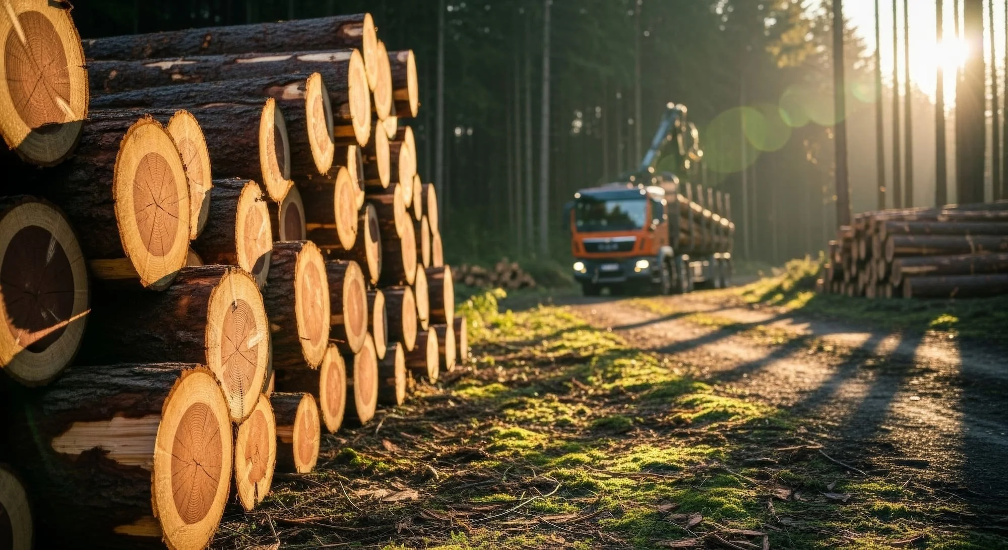 Vedleverans i Skåne med lastbil