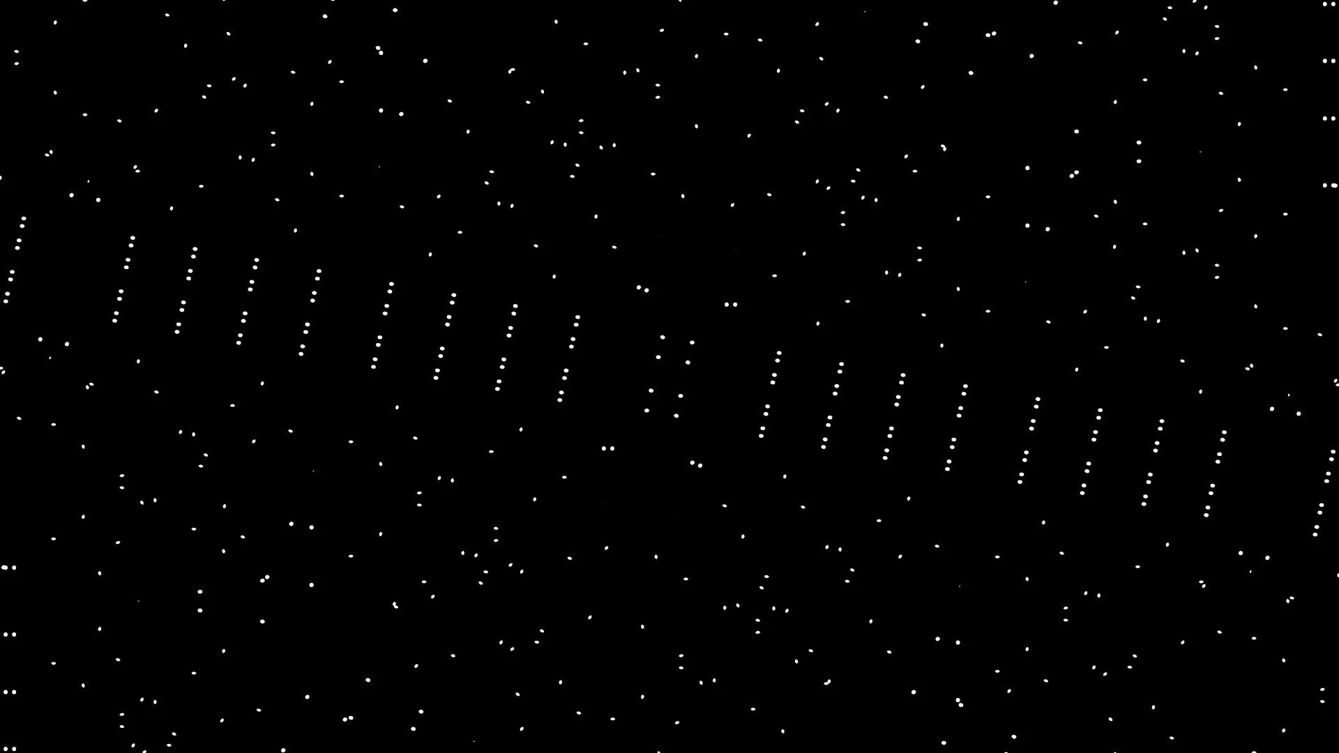 Starry night sky with scattered white dots resembling stars on a black background.