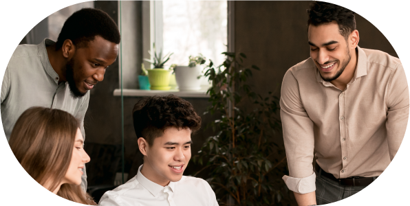 Team leader leading a discussion