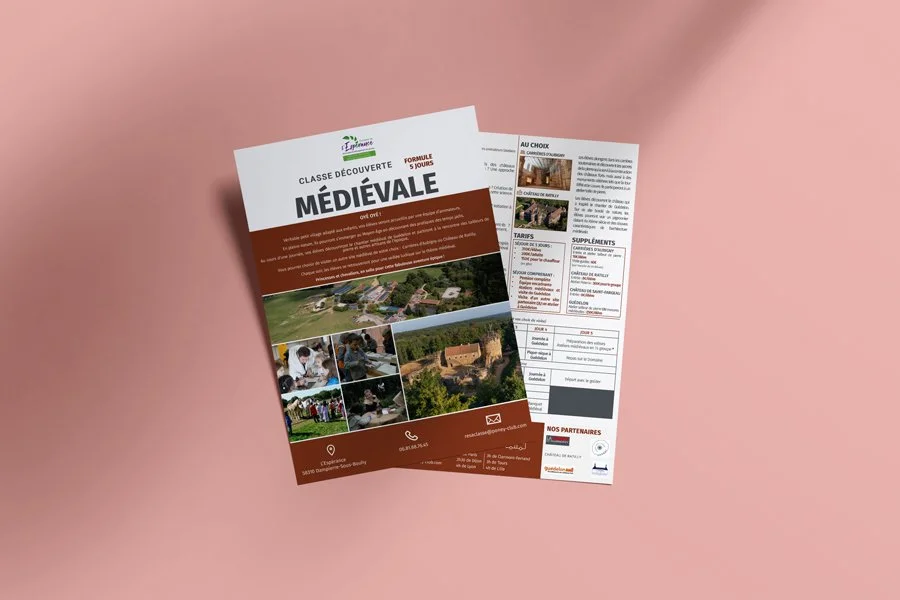 DOMAINE DE L'ESPÉRANCE - Création et mise en page de plaquettes commerciales.