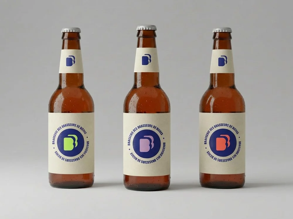 BRASSERIE DES BRASSEURS DE BIÈRES - Création de leur identité visuelle.