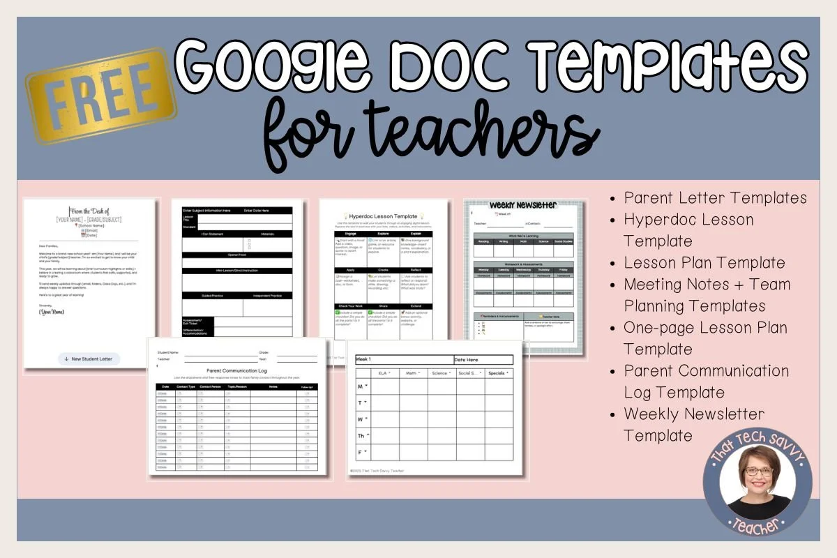 Free Google Docs Templates for Teachers (Classroom Organization Made Easy)