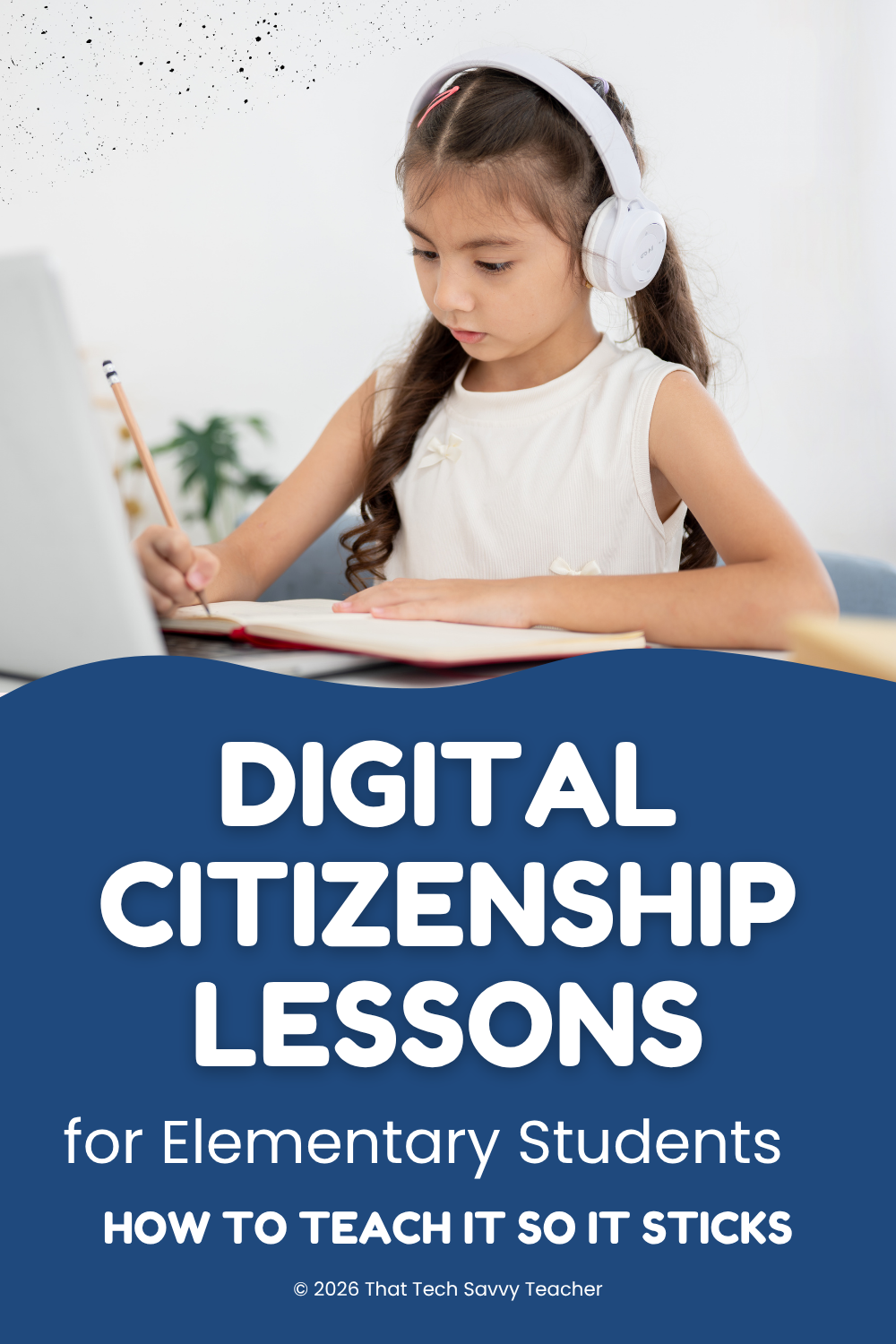 pinterest graphic for digital citizenship resources