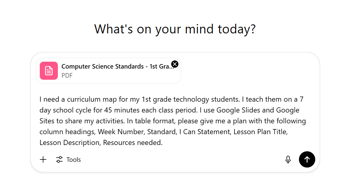 prompt for chat gpt that will help teachers