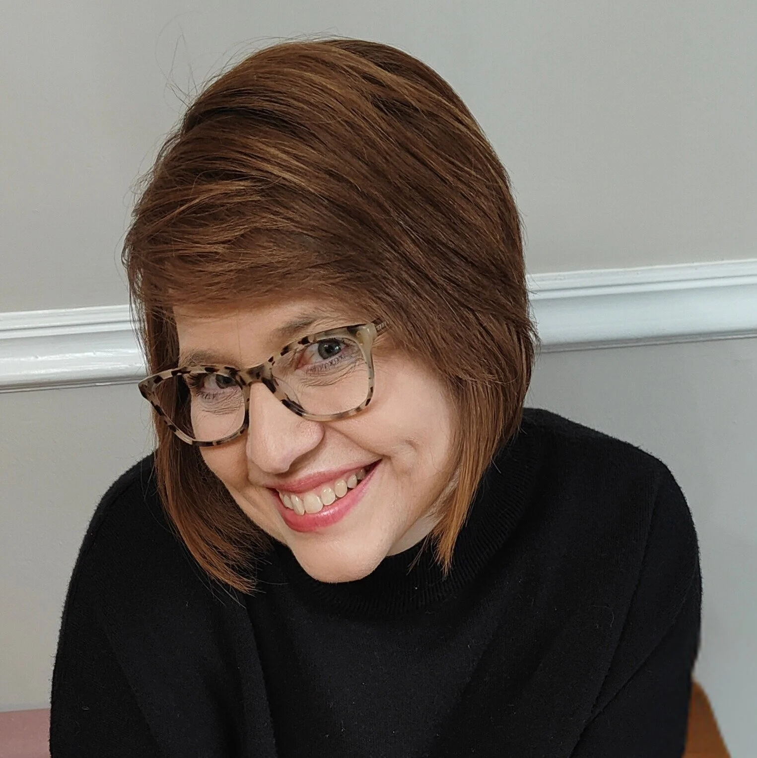 that tech savvy teacher smiling