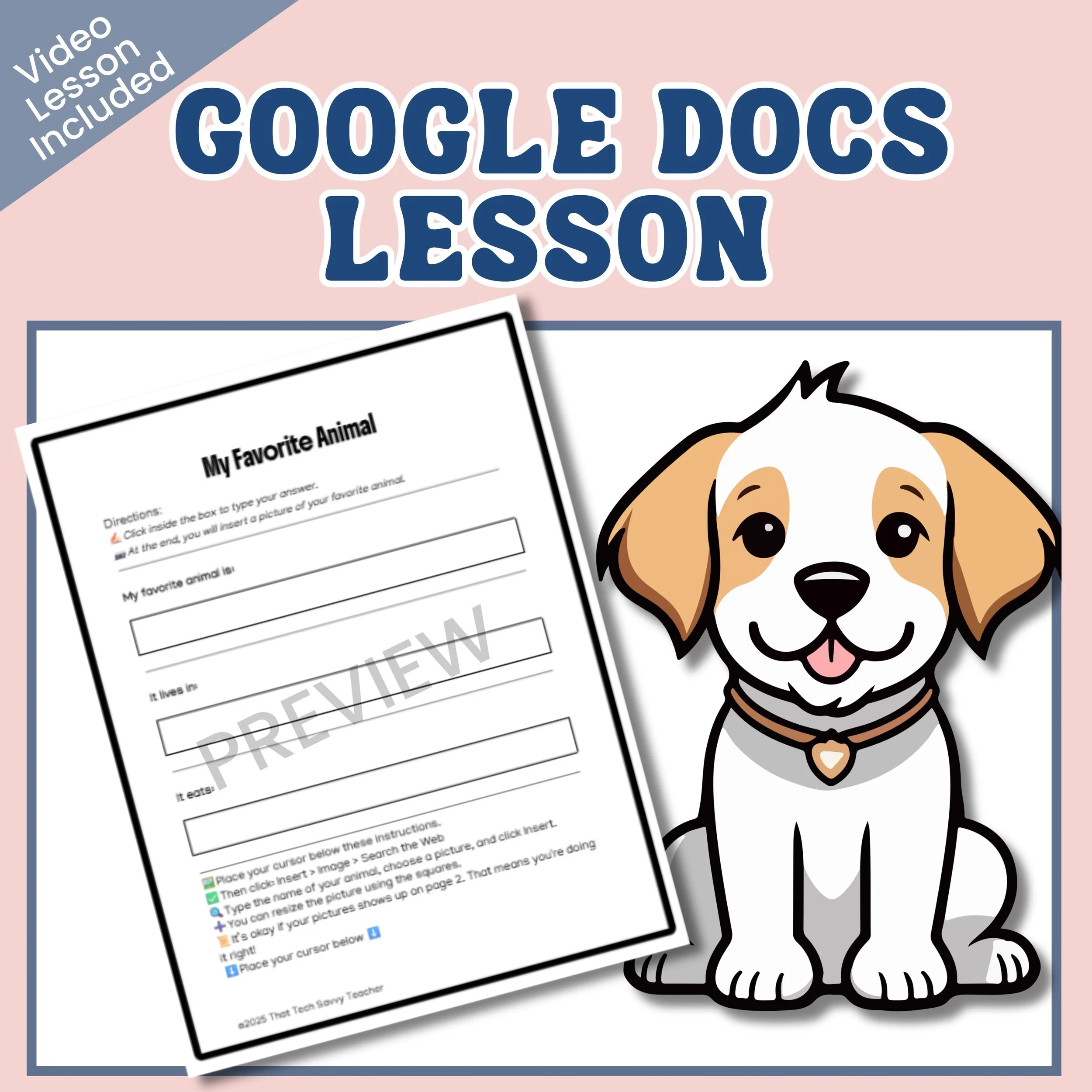 Google Docs Lesson for 3rd & 4th Grade: Typing, Images, Video!