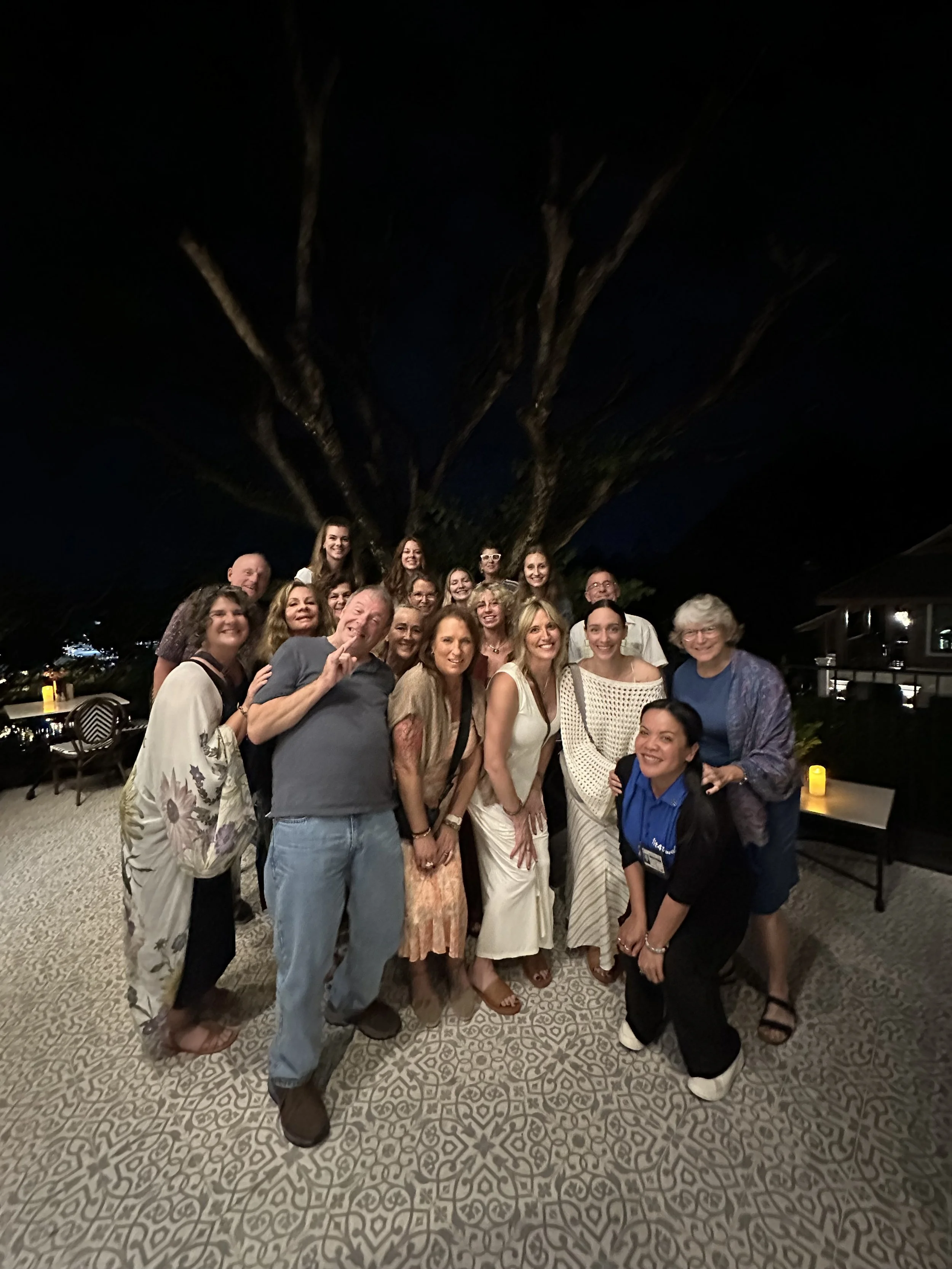 Group of yogis smiling Studio One Yoga Fit4travel