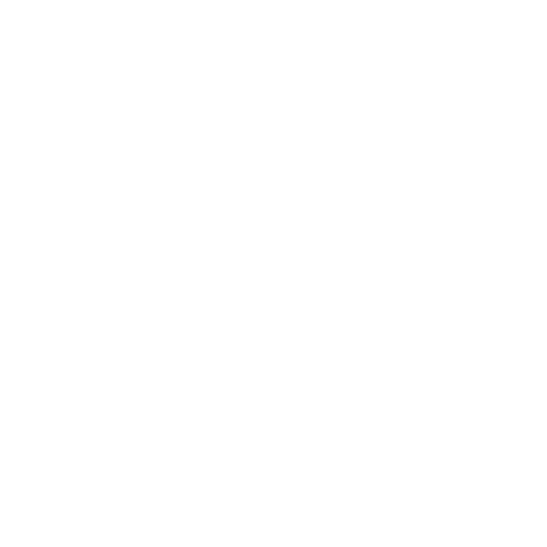 White outline of a lightbulb with a gear inside, surrounded by a gear-shaped border on a black background.