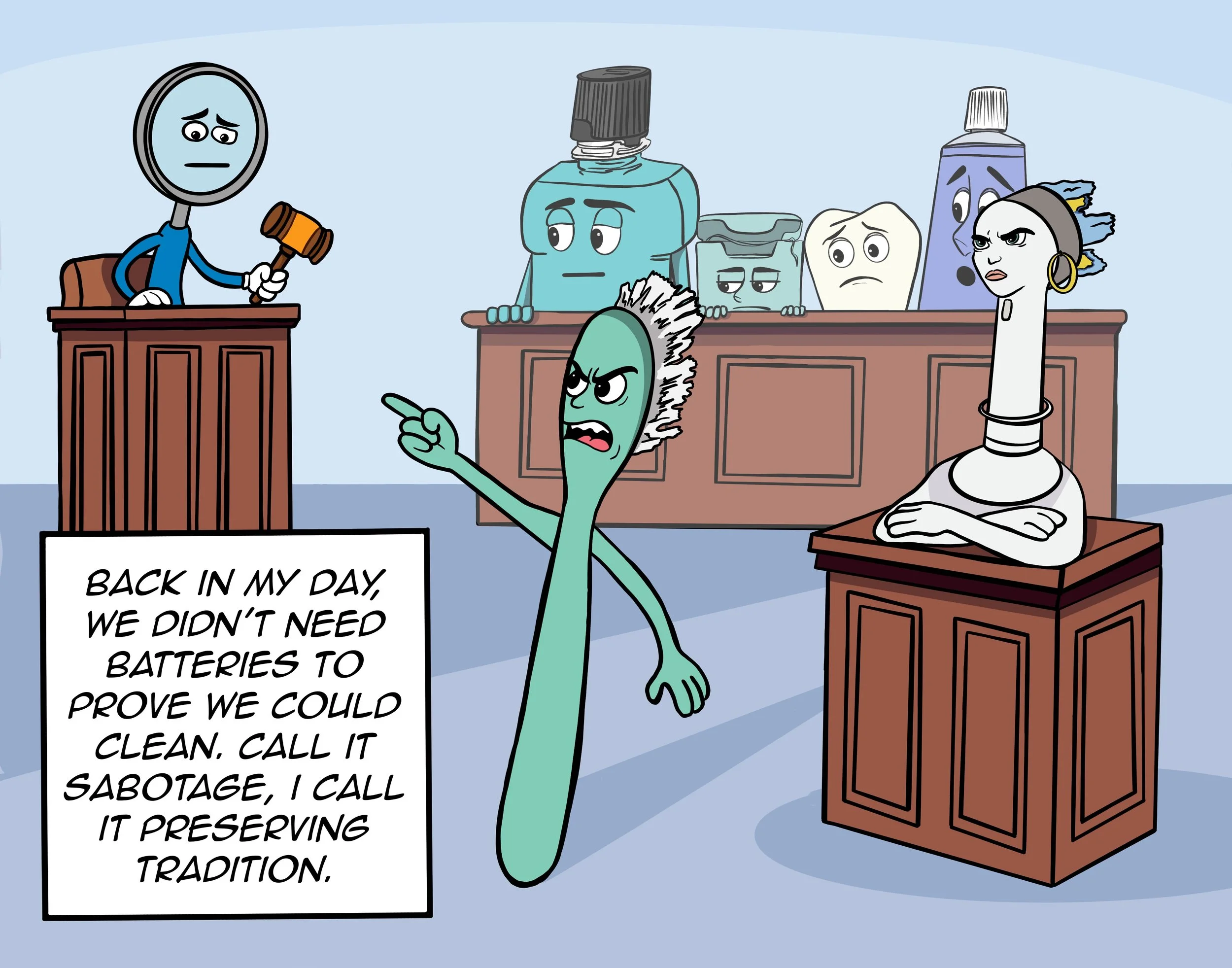 Bristle Goes to Court