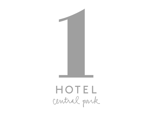 Logo for Hotel Central Park featuring a large number 1 and text.
