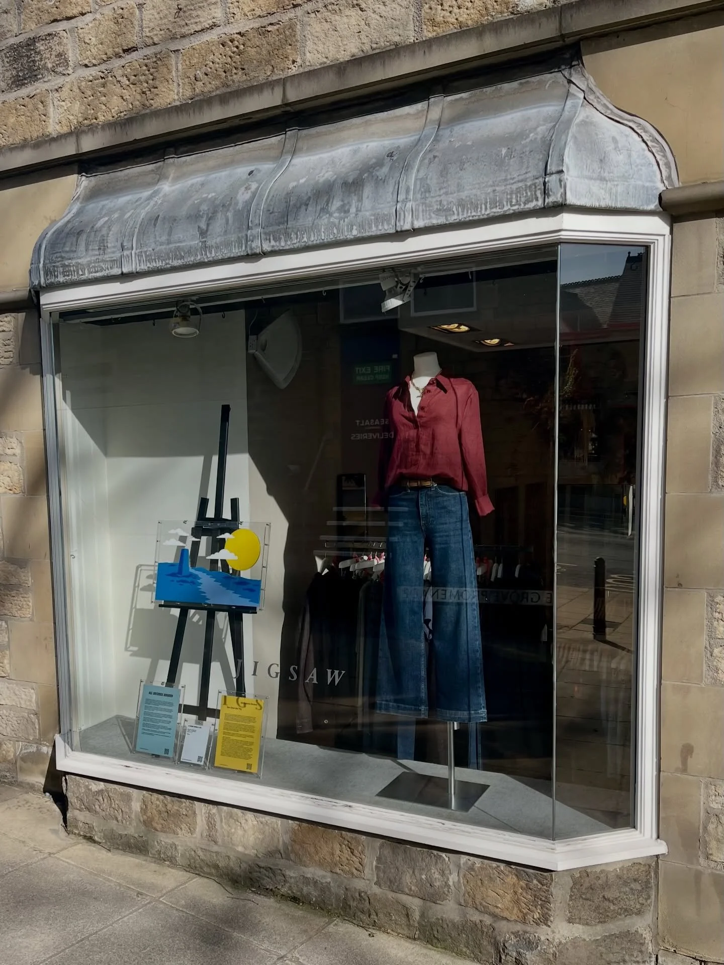 ⁣⁣⁣⁣⁣⁣⁣⁣⁣
Sun Over the Trig ☀️⁣
⁣
A few moments from the opening at Jigsaw Ilkley yesterday. Huge thanks to everyone who came through, took the time to look, chat, and show support &ndash; it really meant a lot.⁣
⁣
The exhibition is on until Sunday 2