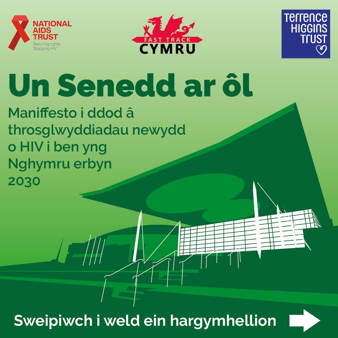 Gallai Senedd nesaf roi terfyn ar achosion HIV yng Nghymru, meddai elusennau blaenllaw