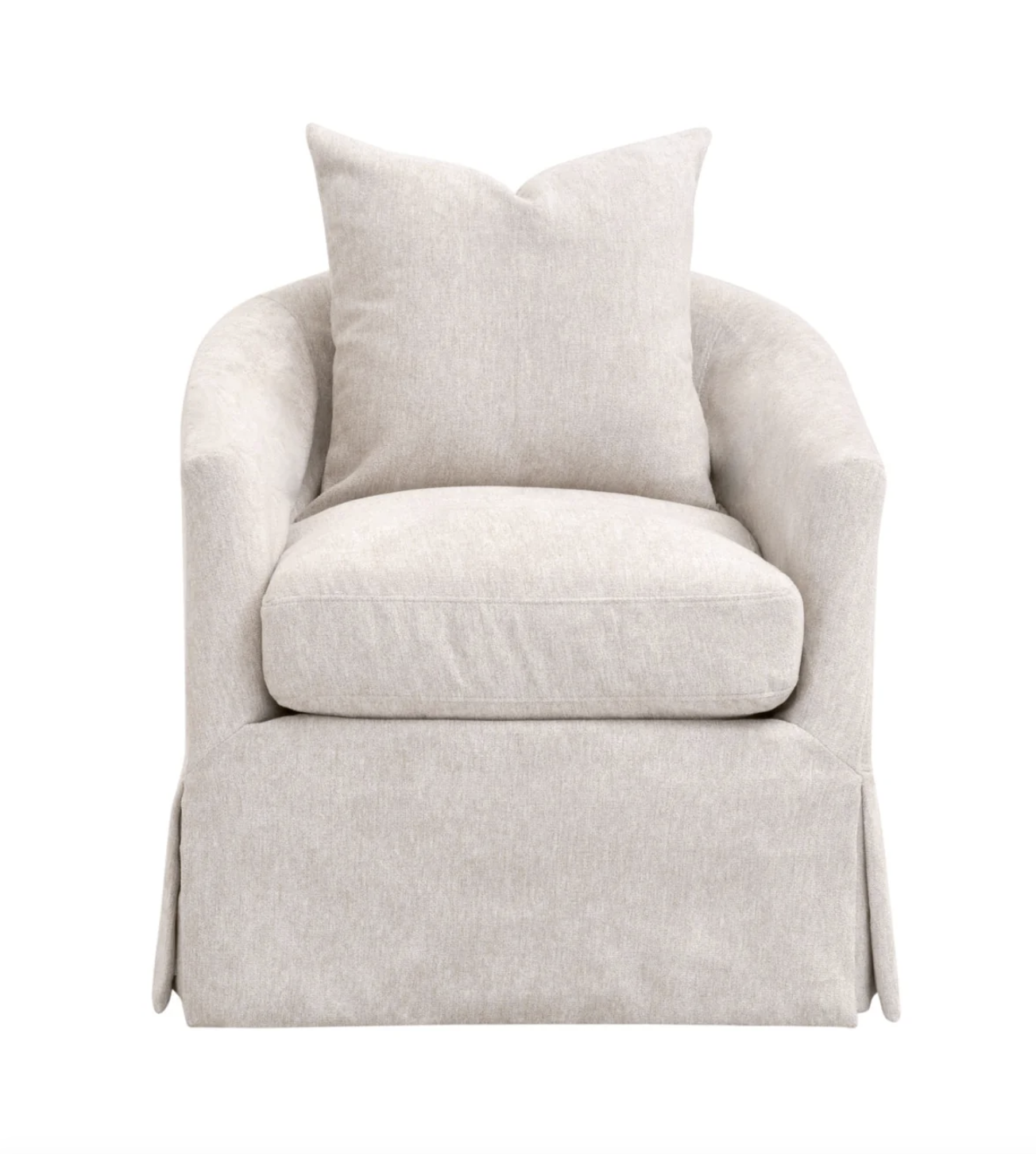Faye Slipcover Swivel Club Chair