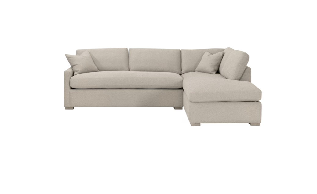 Clara Slim Arm Sleeper Sectional - Right Facing