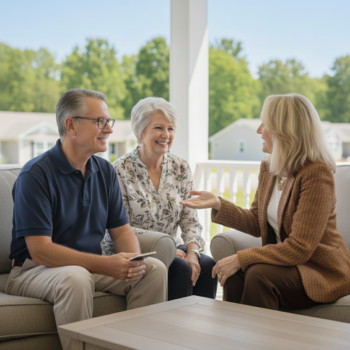 Talking with a real estate professional about next steps