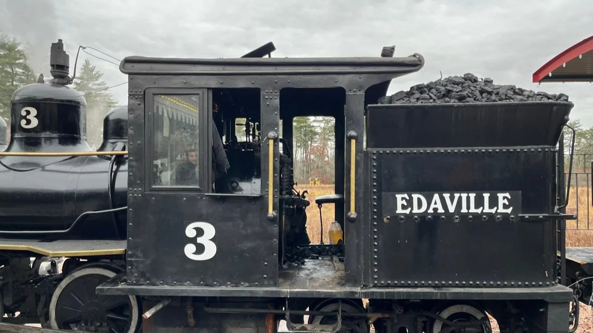 Edaville Railroad in Carver, Massachusetts, a well-known local landmark near Carver's 55+ communities and residential neighborhoods.