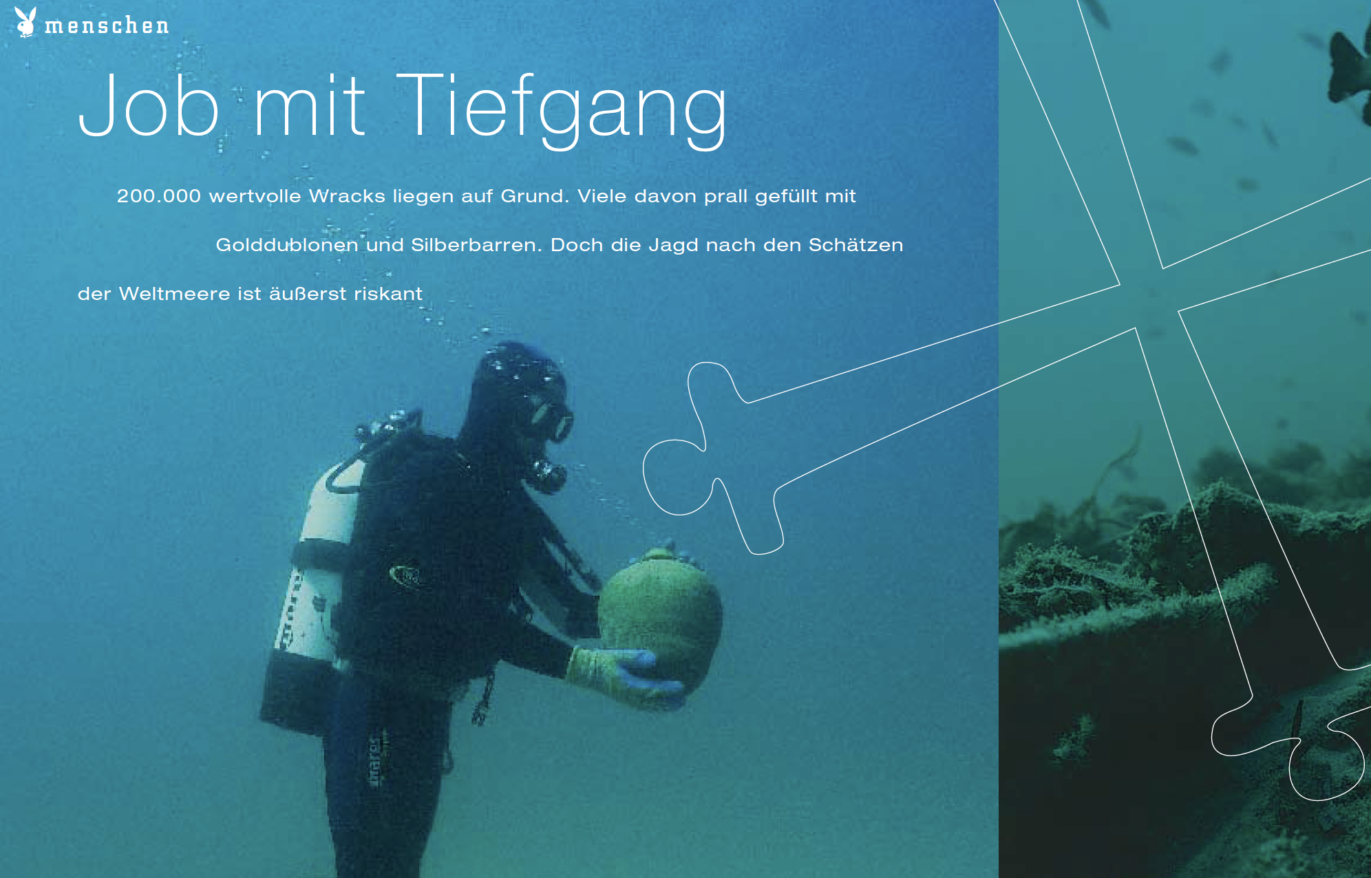 Layout- Ausschnitt 'Job mit Tiefgang'