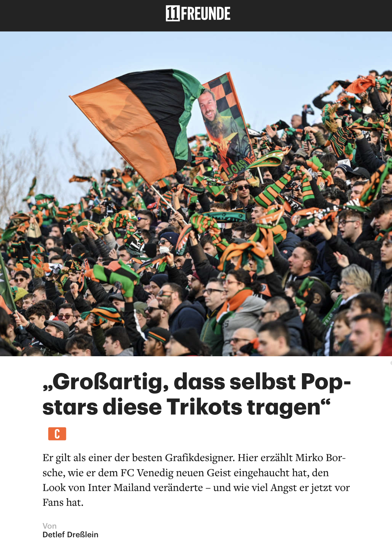 Layout- Ausschnitt 'Mirko Borsche, Designer'