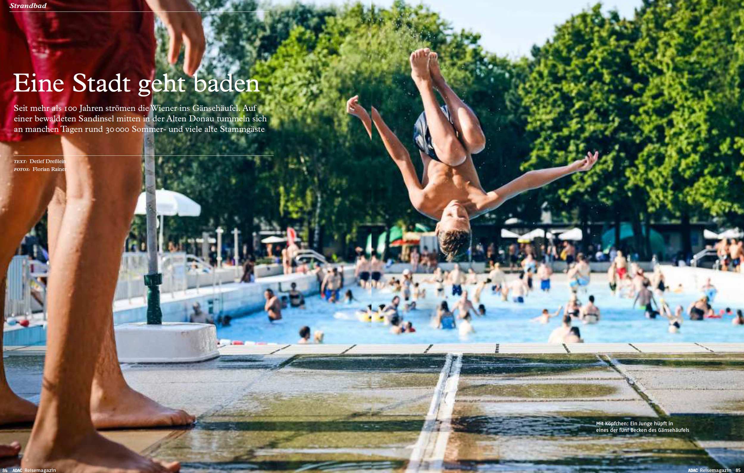 Layout-Ausschnitt 'Eine Stadt geht baden'