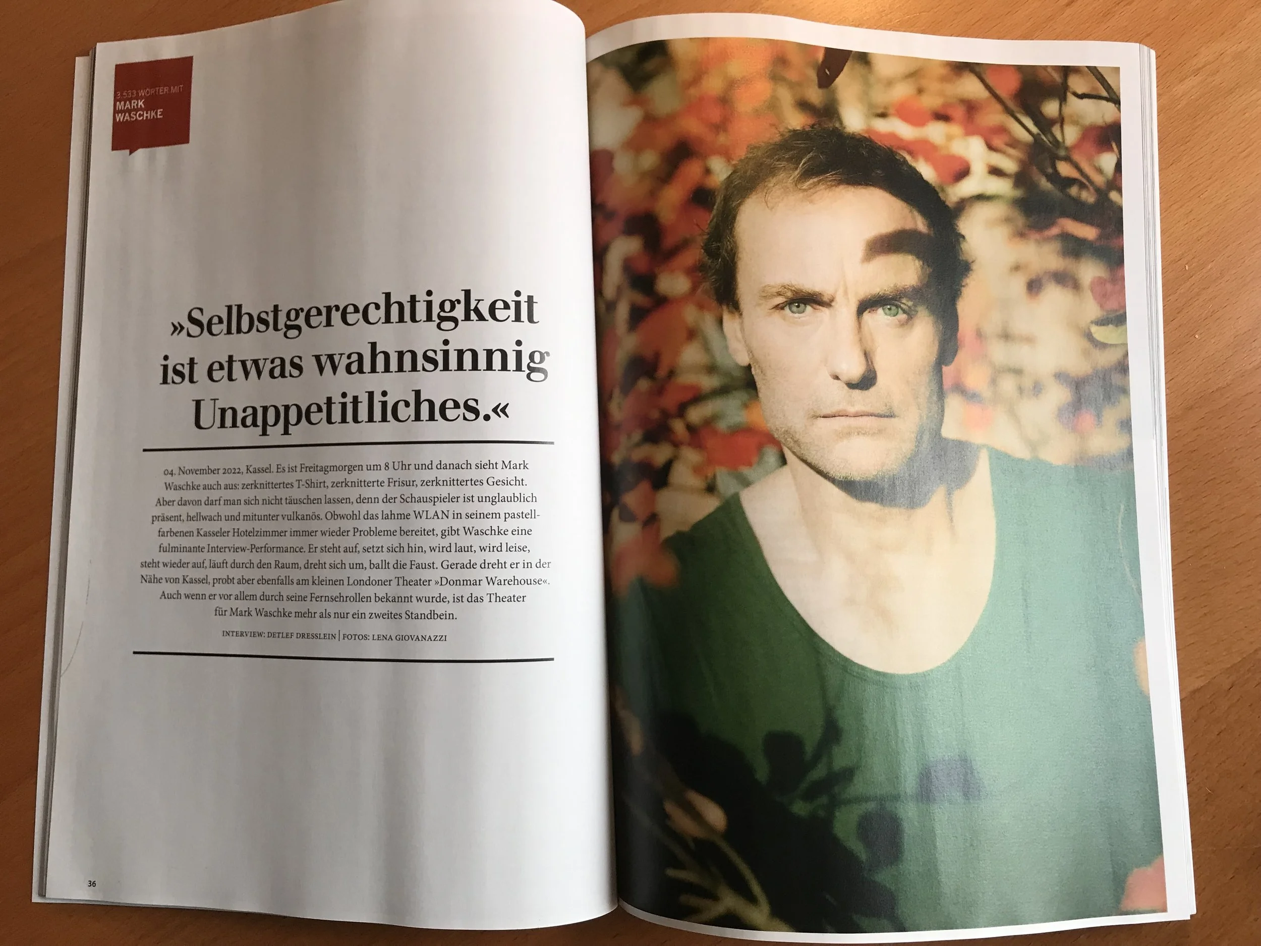 Layoutausschnitt 'Mark Waschke, Schauspieler'