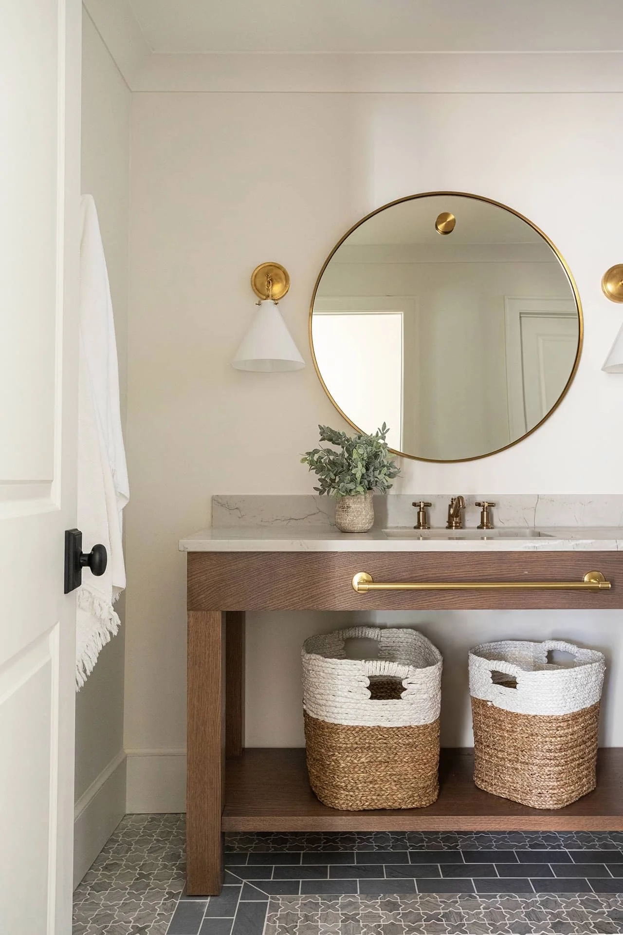 Vanity designed in house by Greg Michael