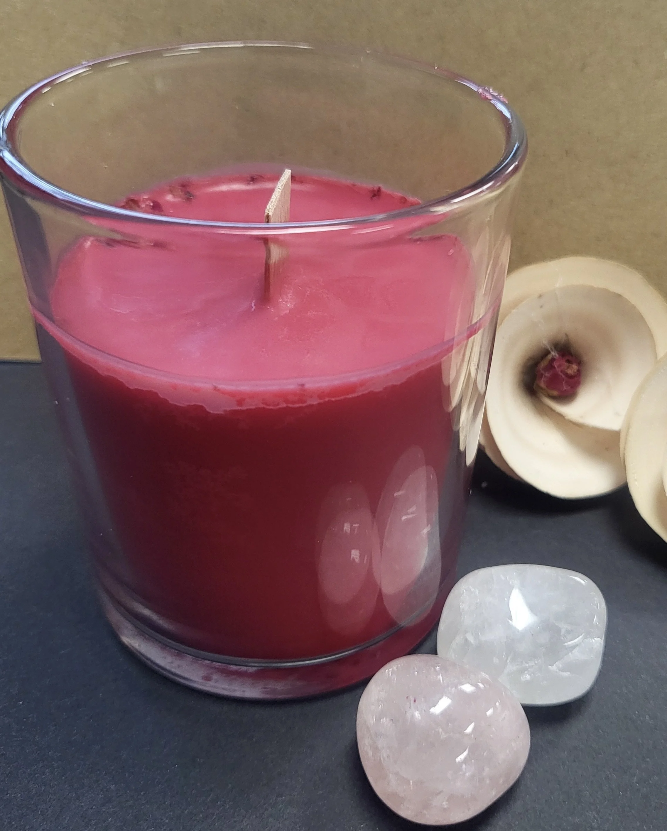 Rose Quartz Love Candle