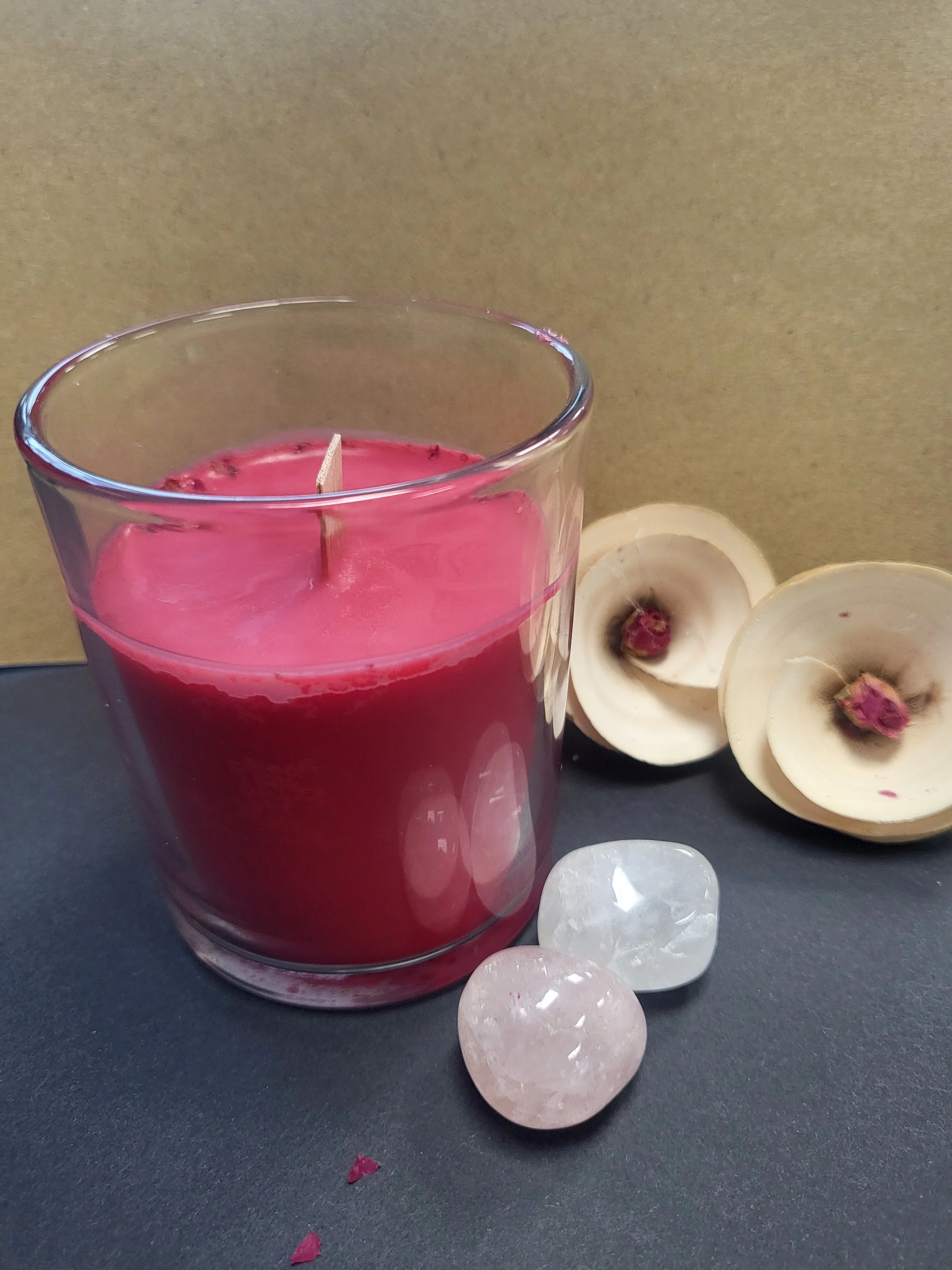 Rose Quartz Love Candle