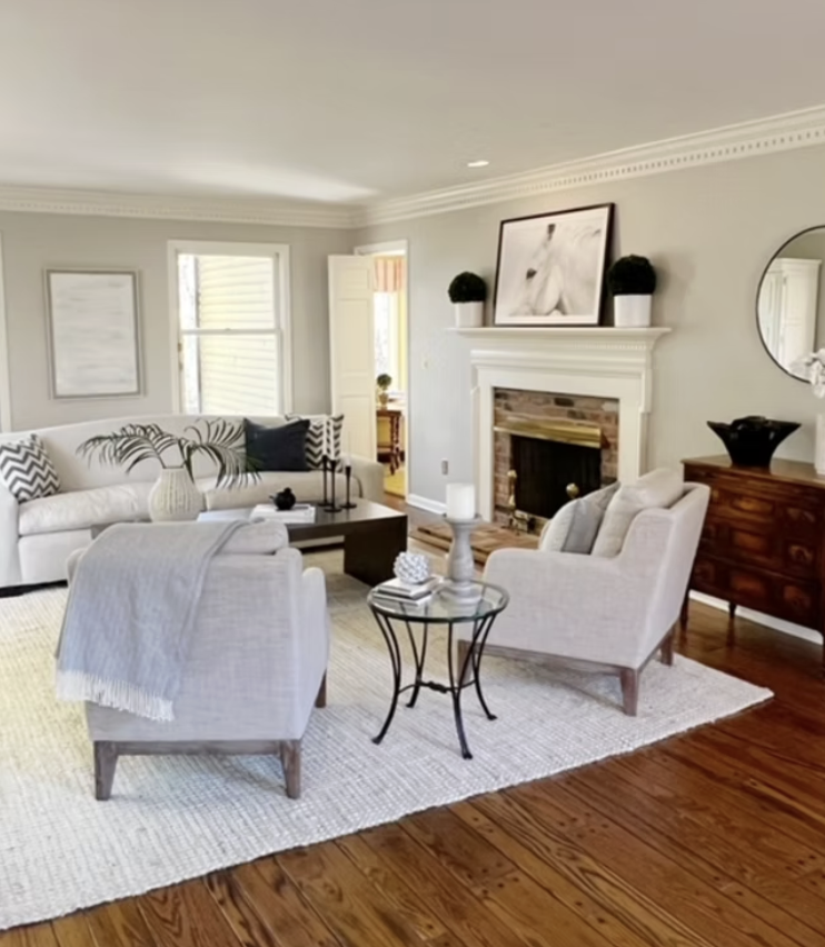 Luxury home staging project by Liz Pensiero Staging & Design in Fairfield County