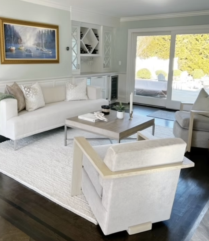 Luxury home staging project by Liz Pensiero Staging & Design in Fairfield County