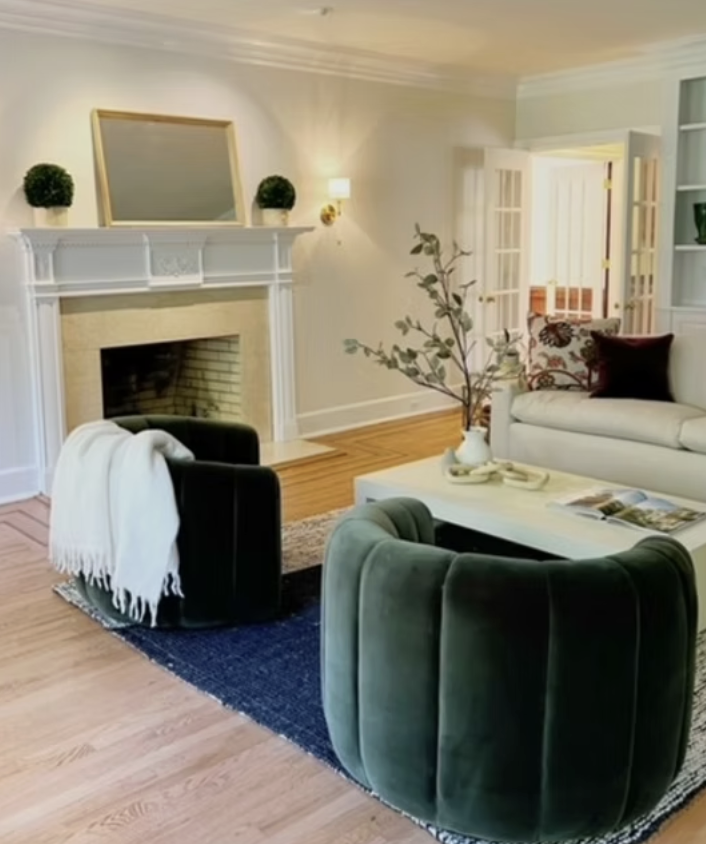 Luxury home staging project by Liz Pensiero Staging & Design in Fairfield County