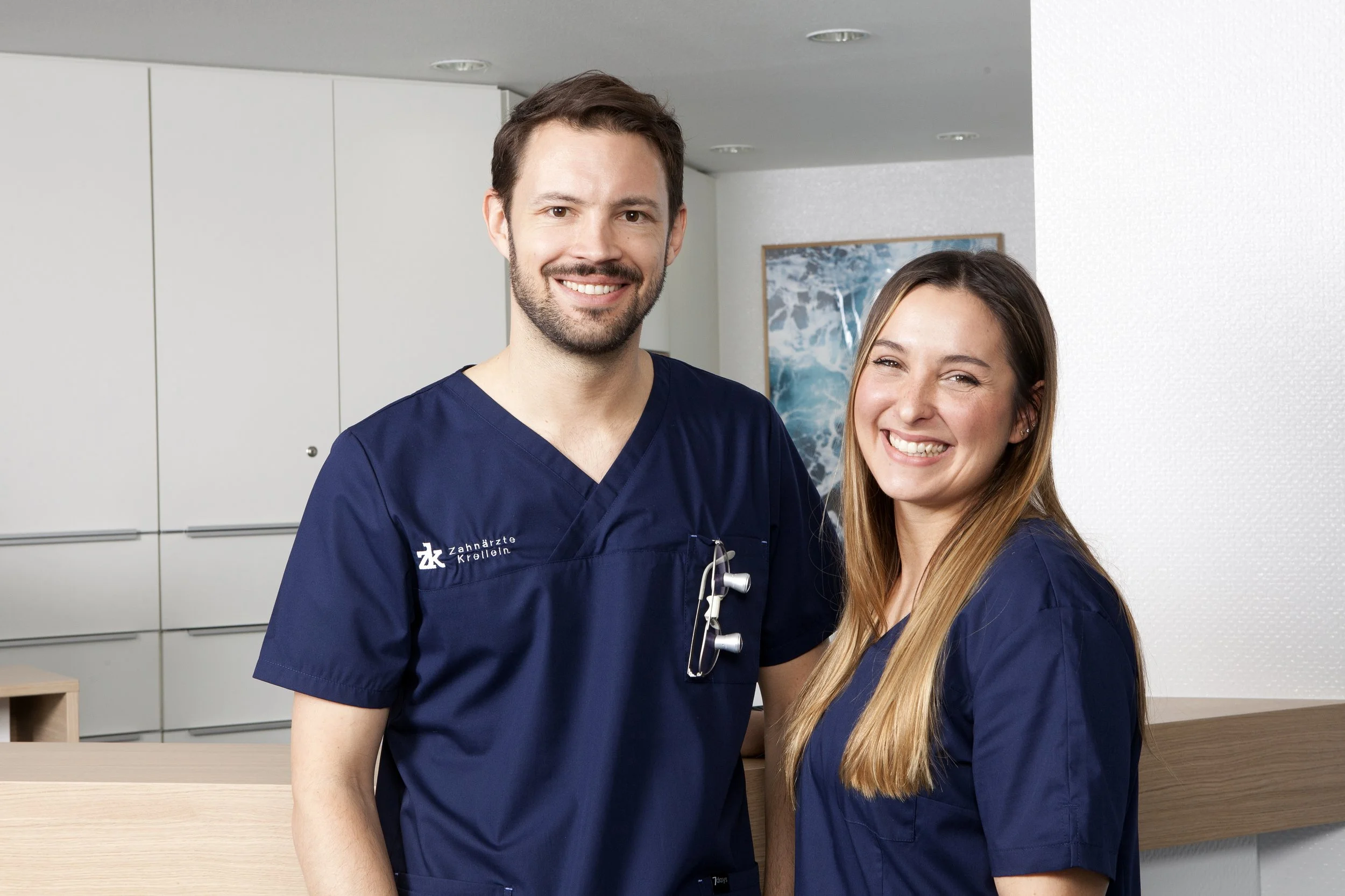 Portrait Zahnärzte Conrad Kreilein und Dr. Tanée Bou, Master of Science Kieferorthopädie