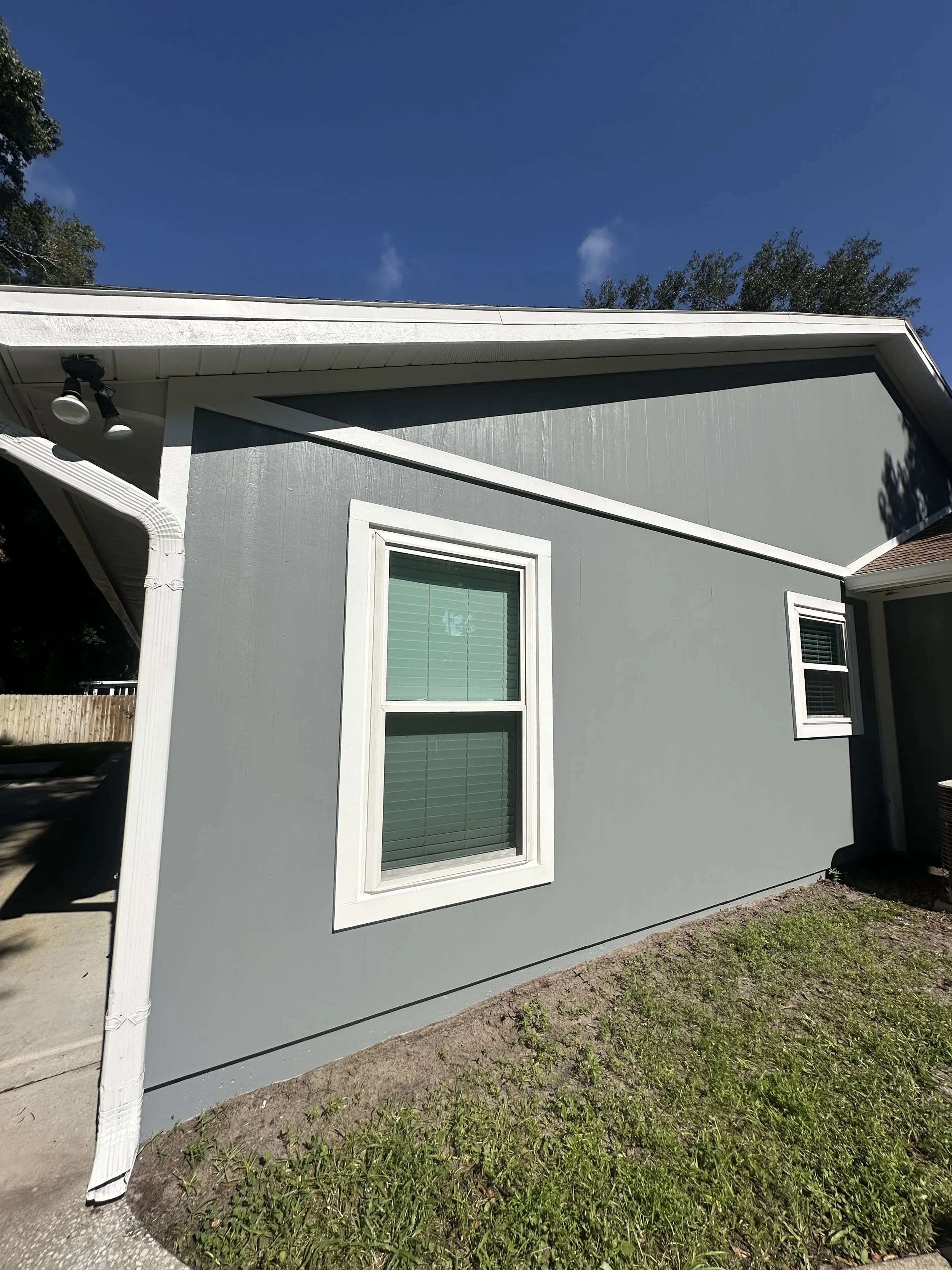 Exterior Paint Job In the heart of Ormond Beach Florida we completed