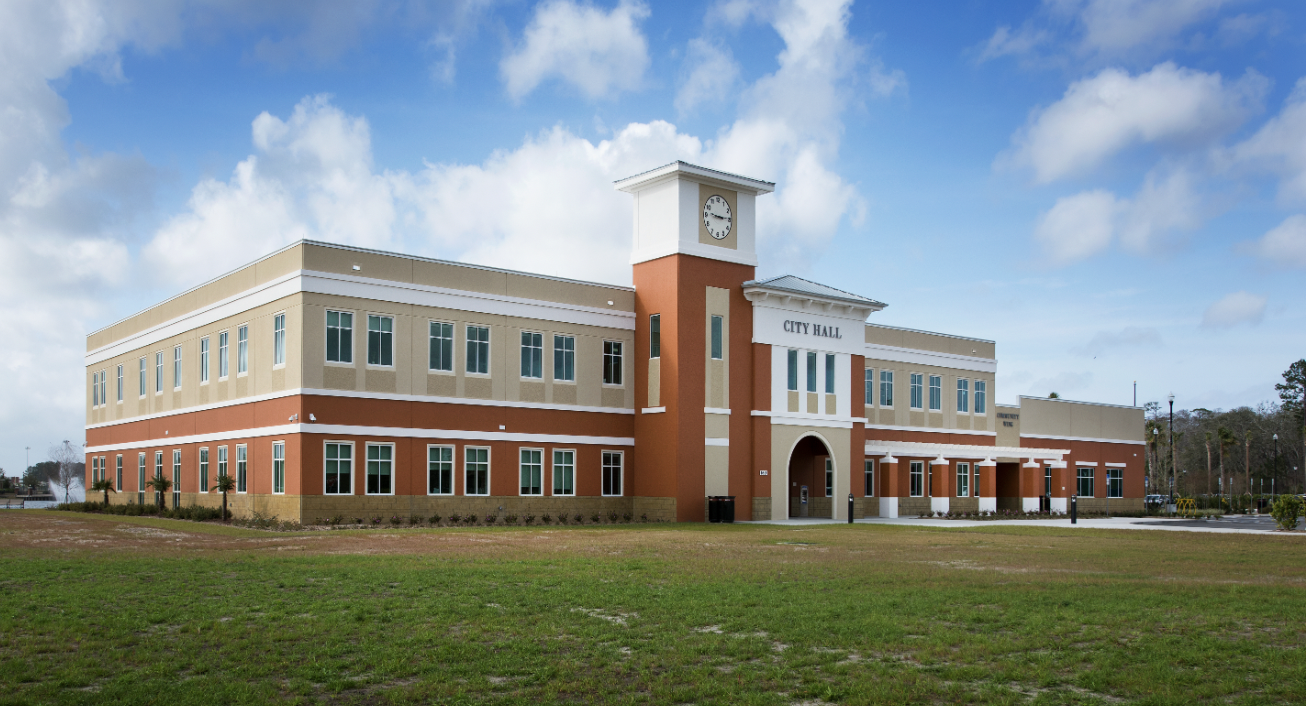 City Hall in The city of Palm Coast, Florida. Is an area we work and service in.