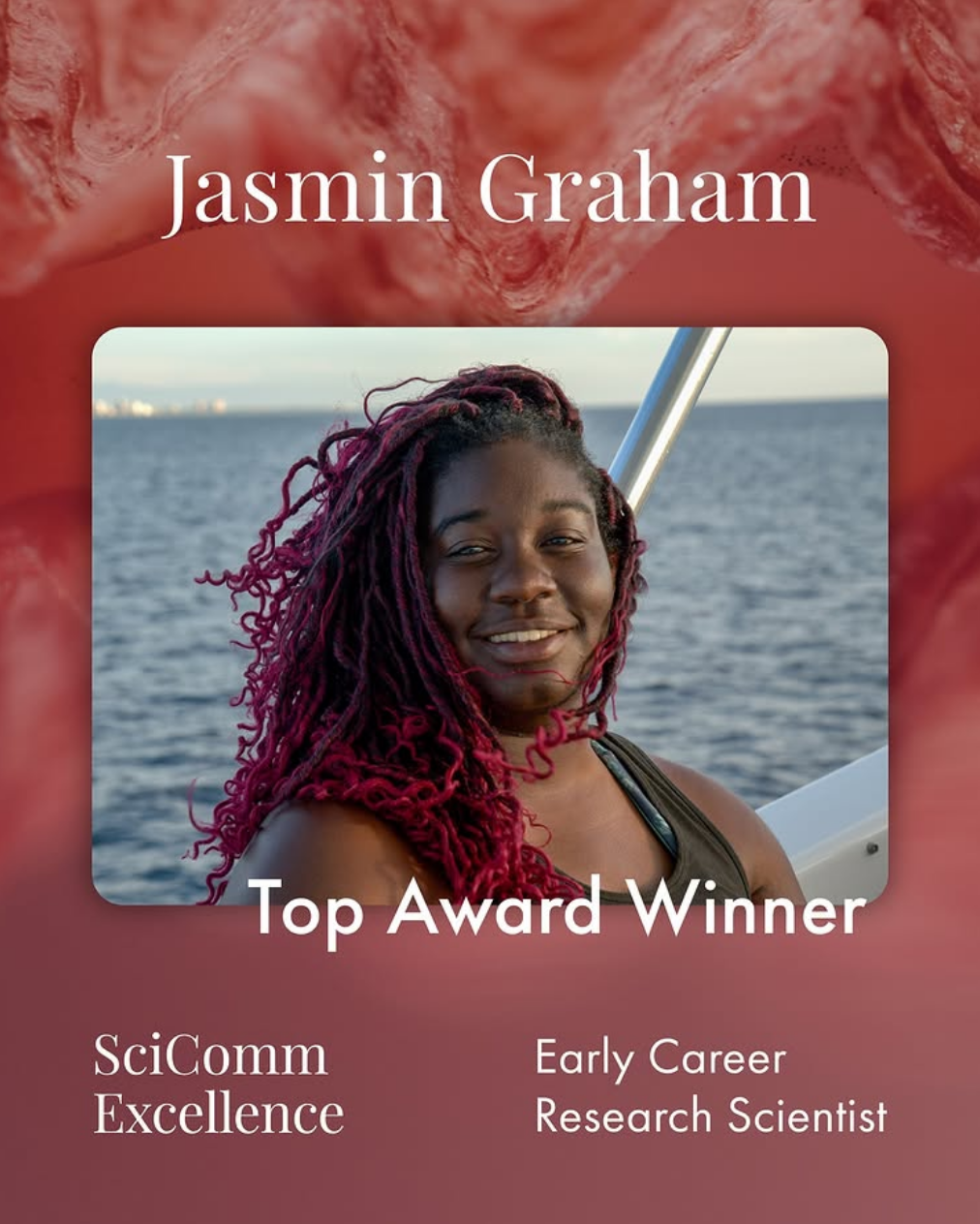 Awarded the Eric and Wendy Schmidt Award for Excellence in Science Communications