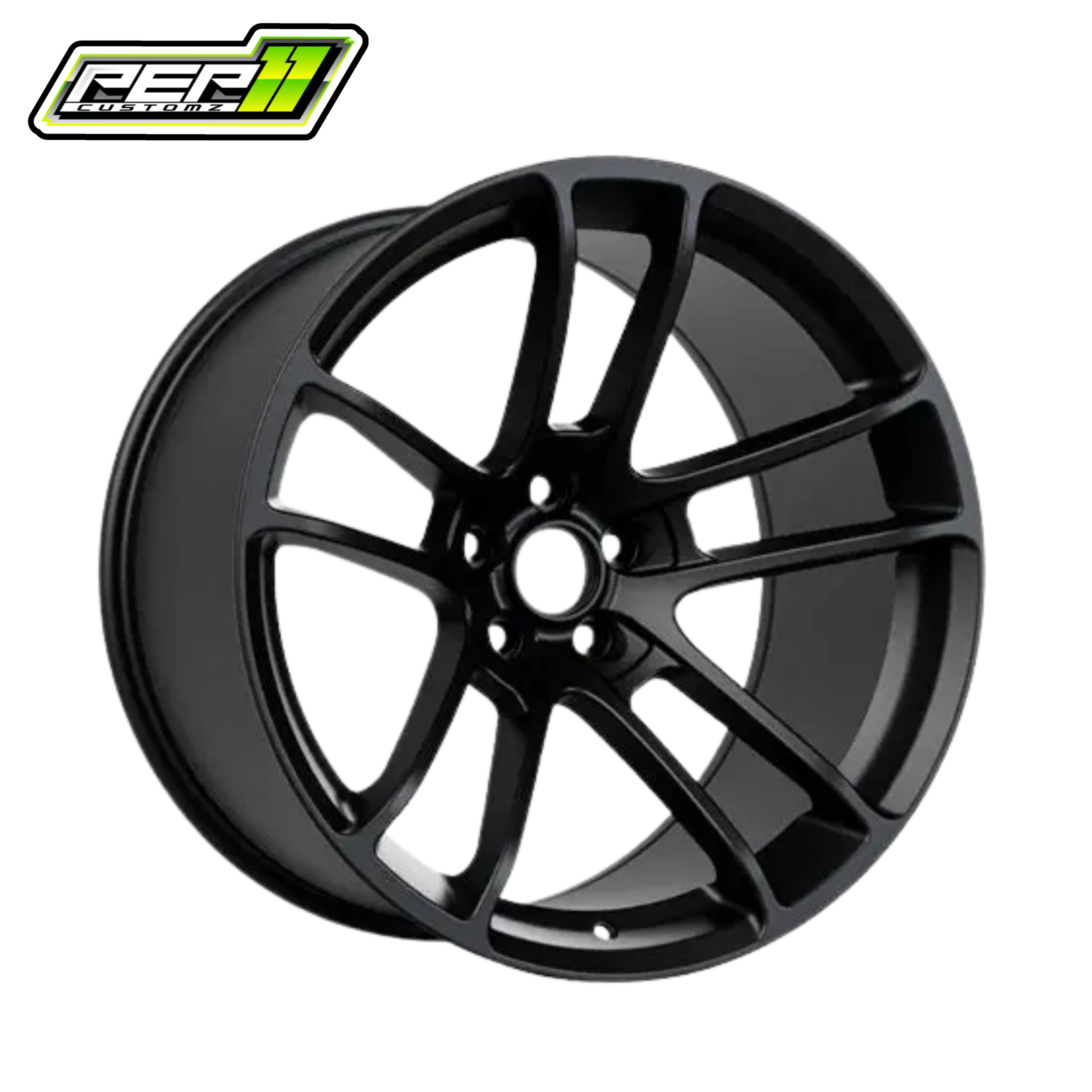Hellcat 2 Style Matte Wheel Rims (20″x11″, -2.5 Offset, 5×115 Bolt Pattern