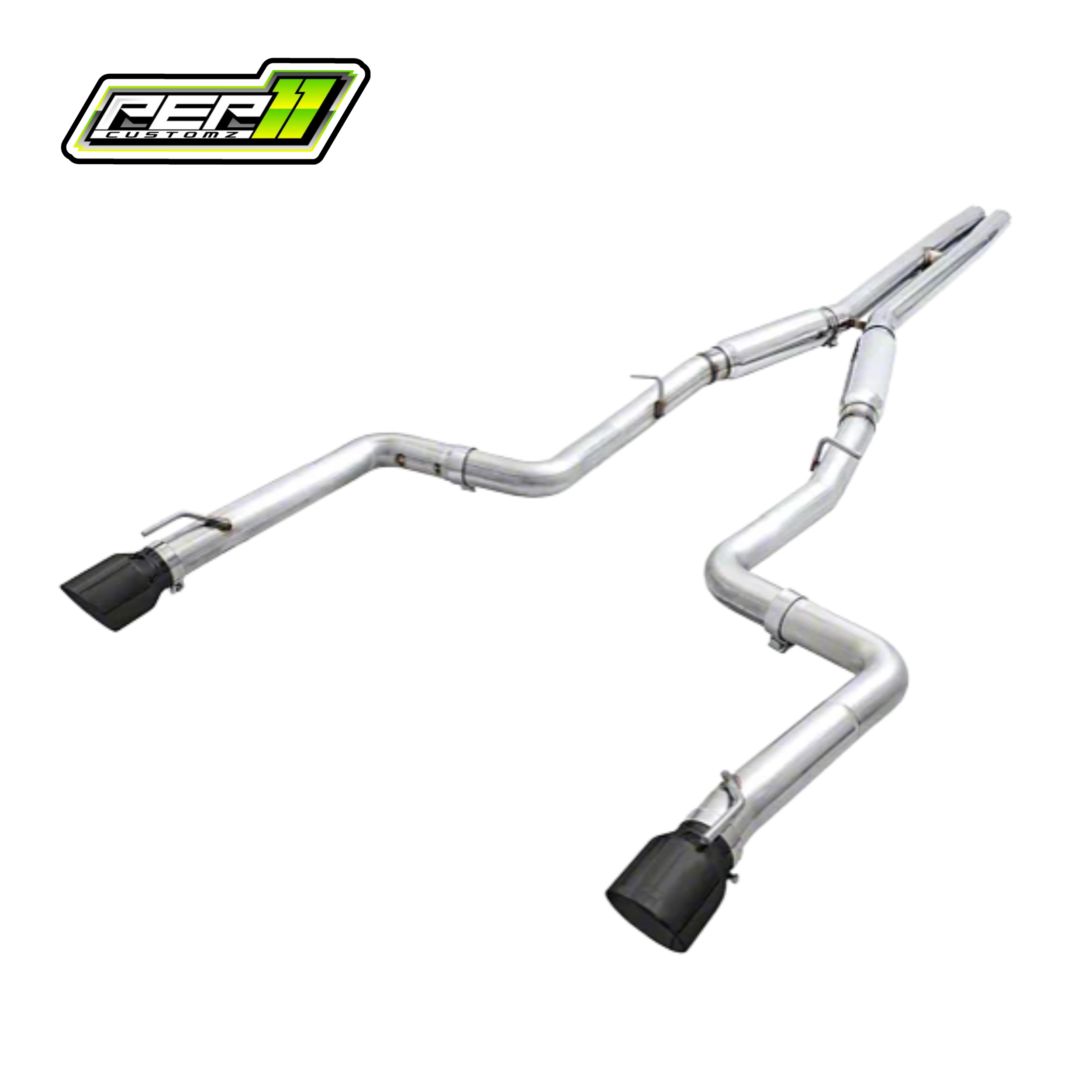 AWE Track Edition Cat-Back Exhaust with Diamond Black Tips 15-23 6.4L HEMI Charger
