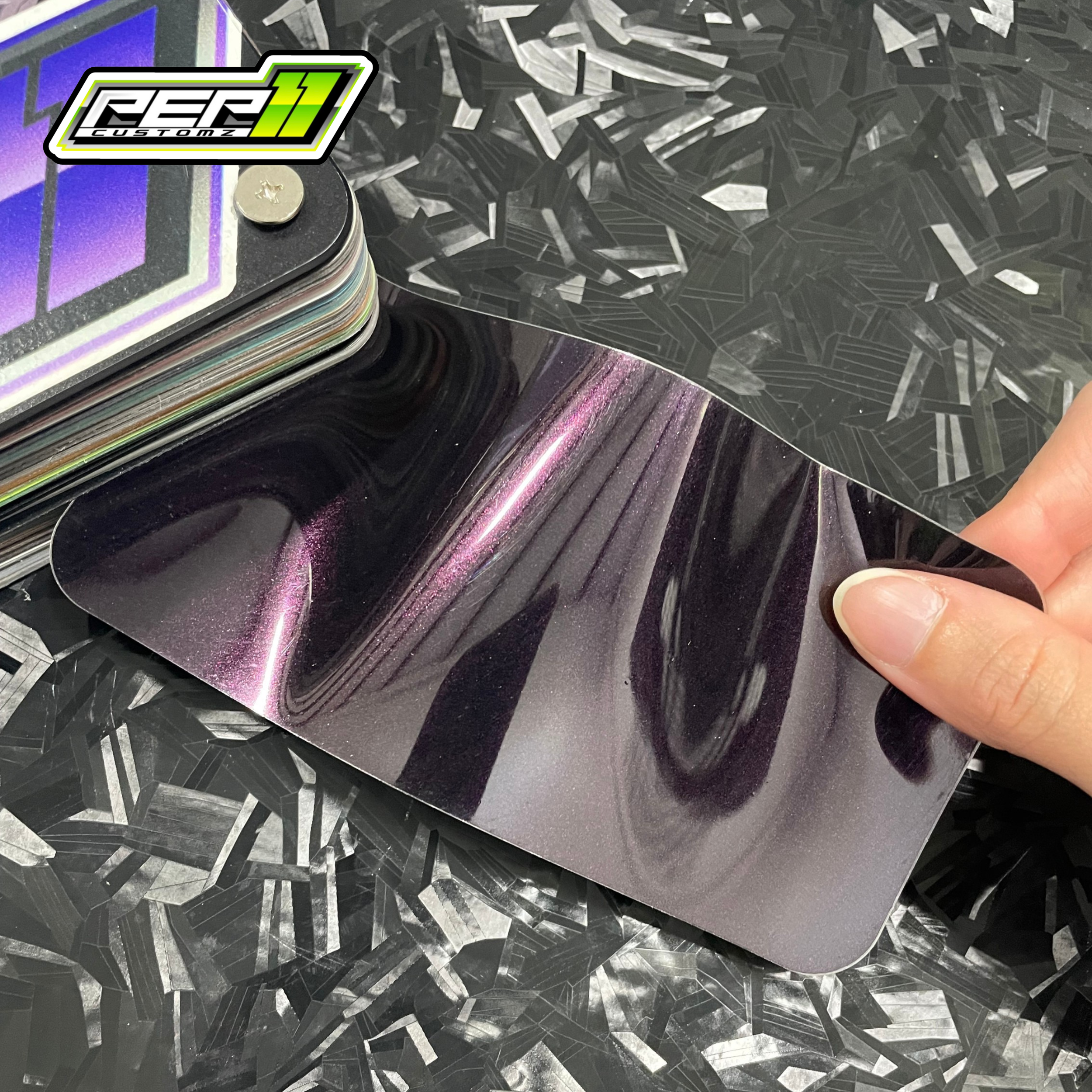 Super Gloss Pearl Black Red - Pep11customz Vinyl Wrap Material (Price does NOT include installation.)