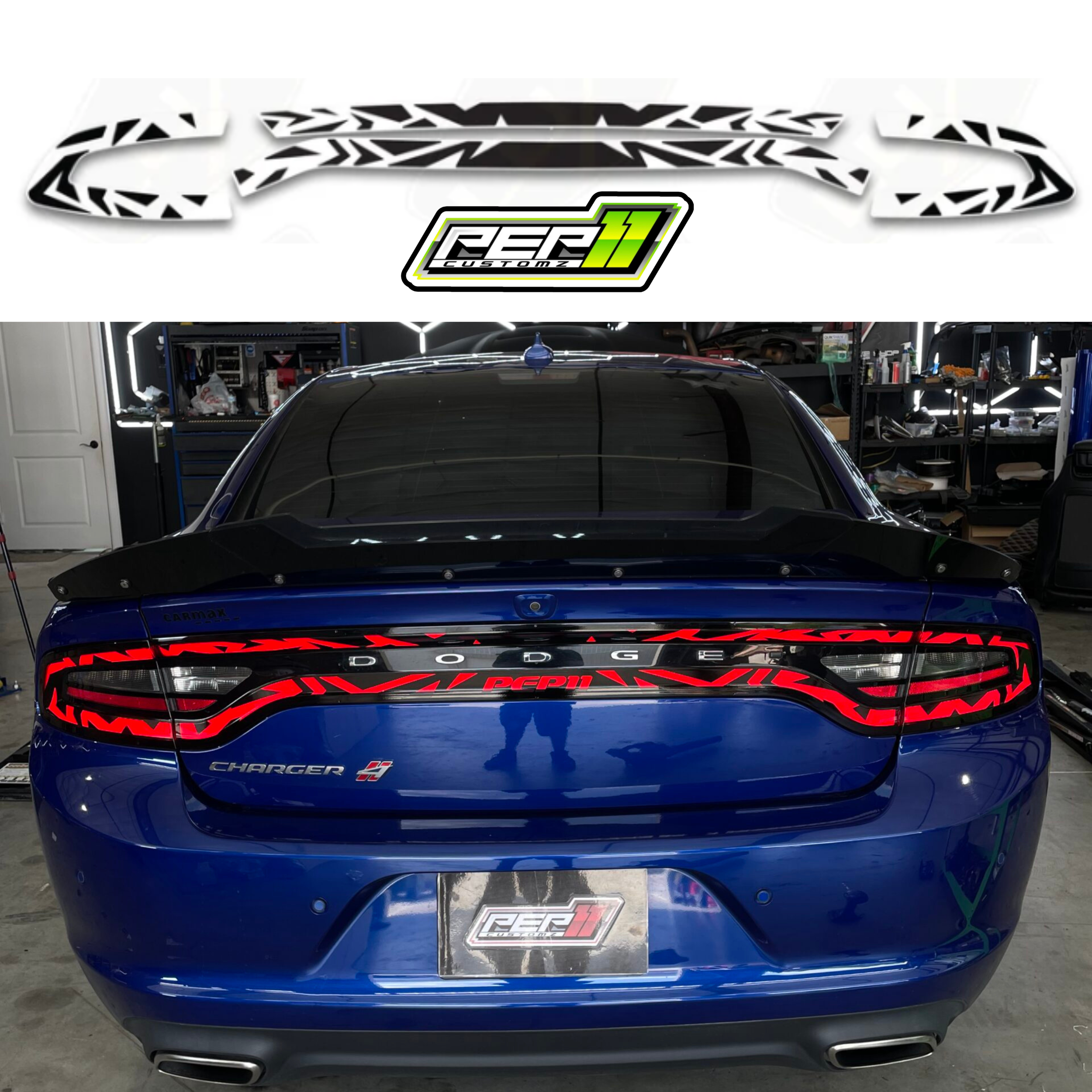 Charger Tiger Tinted Tail light Kit 2015+