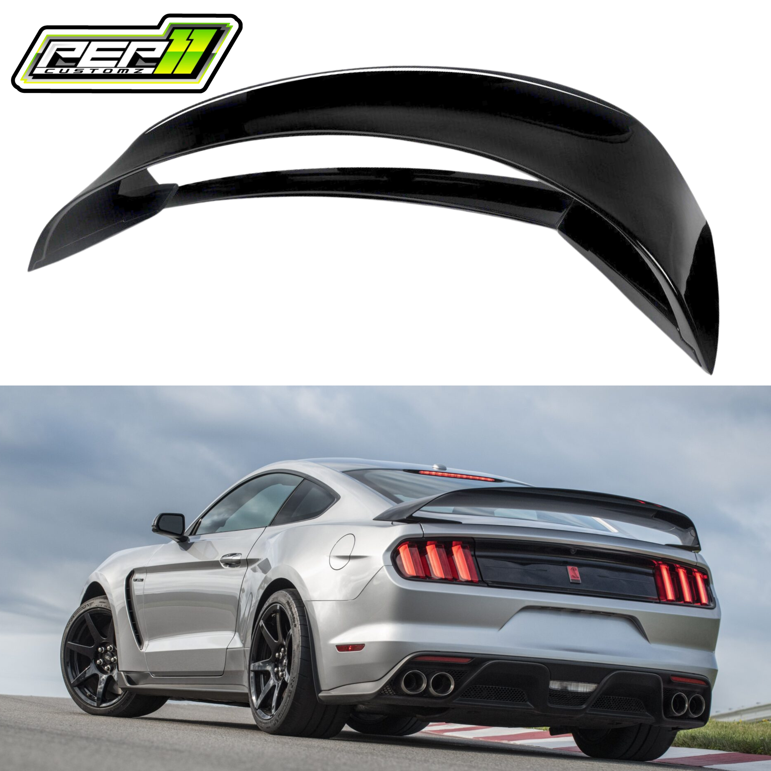 Mustang GT350R Wing Style Spoiler 2015+