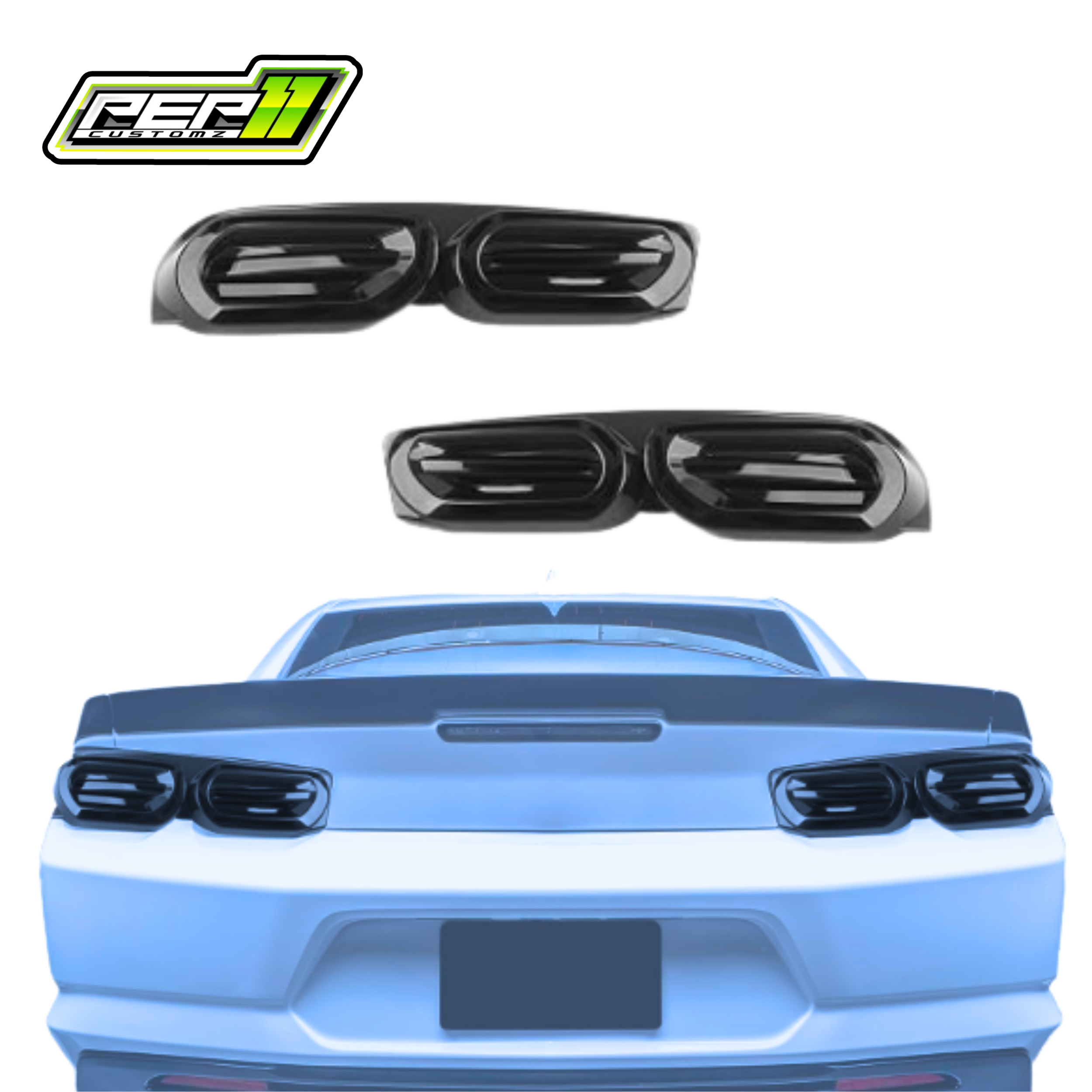 Camaro Tinted Tail Light Covers 2019-23